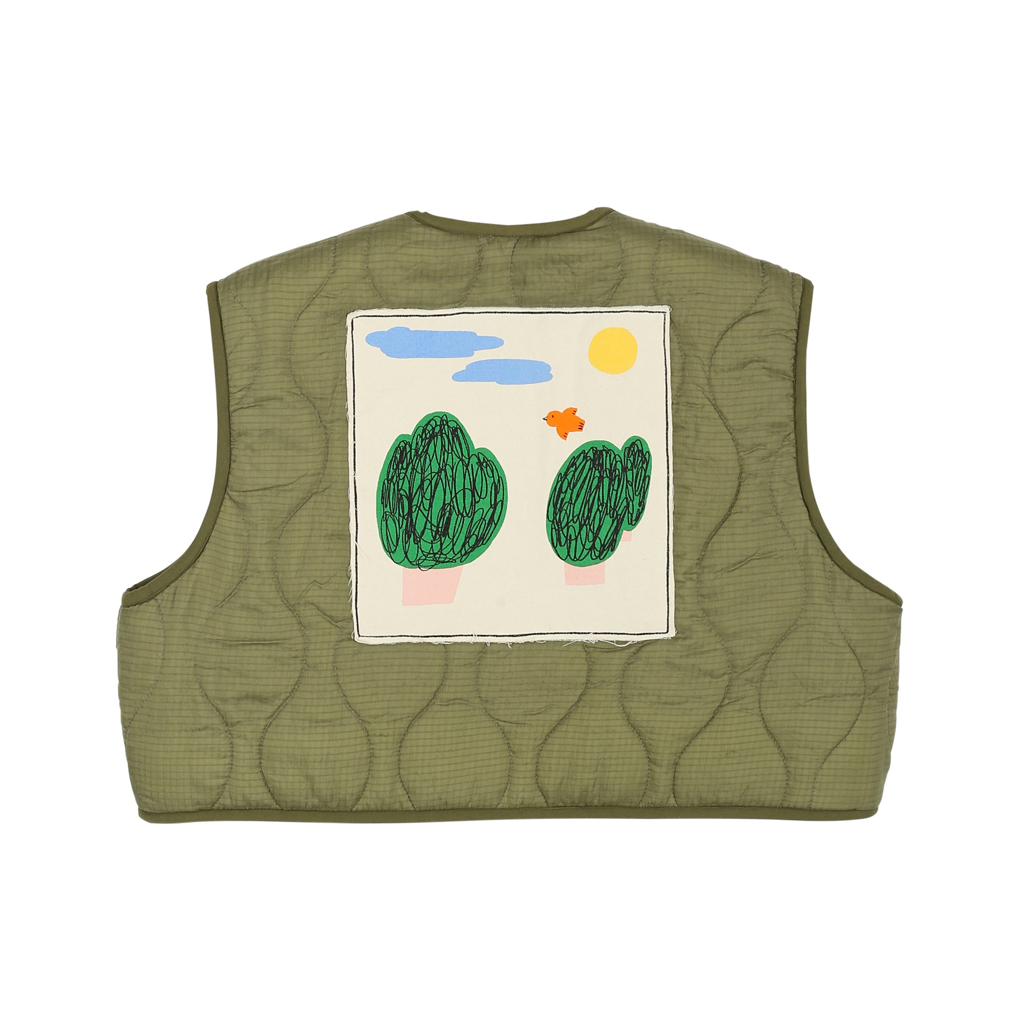 Boys & Girls Green Reversible Gilet