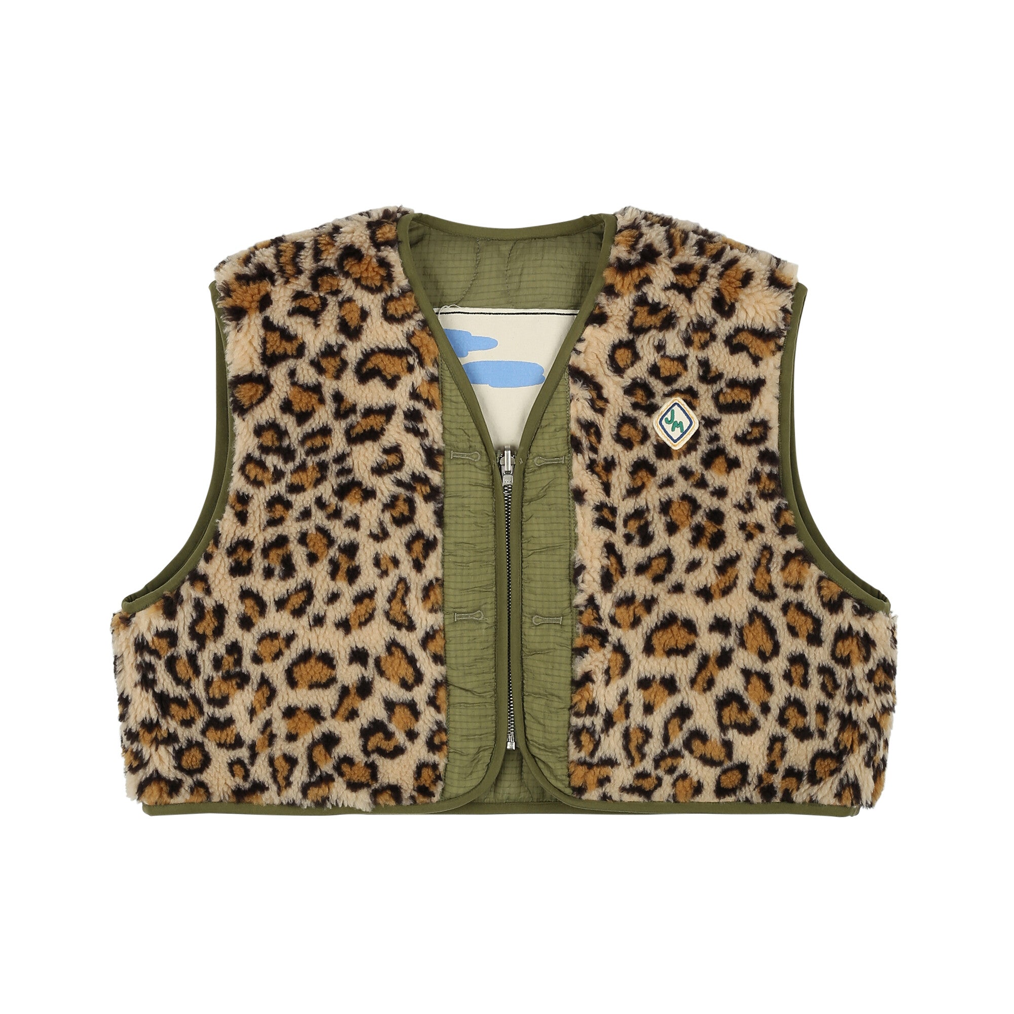 Boys & Girls Green Reversible Gilet