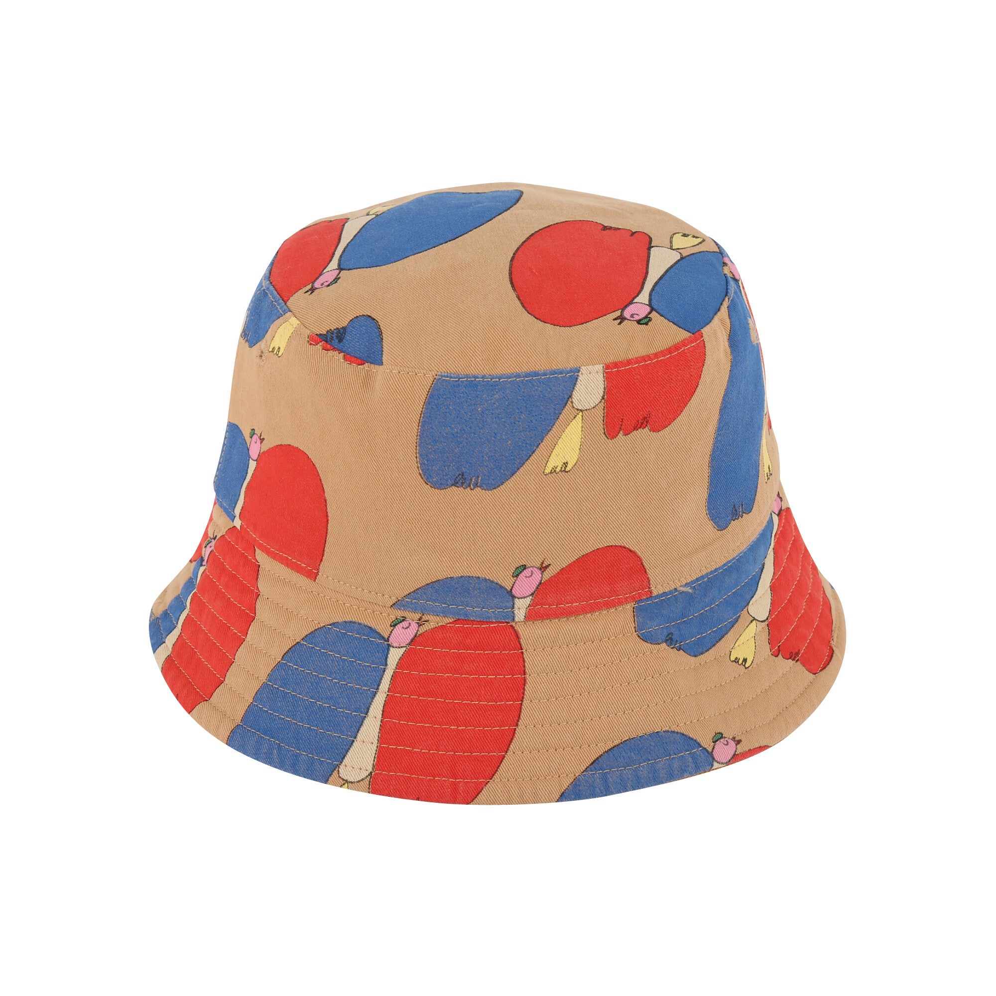 Boys & Girls Brown Reversible Bucket Hat