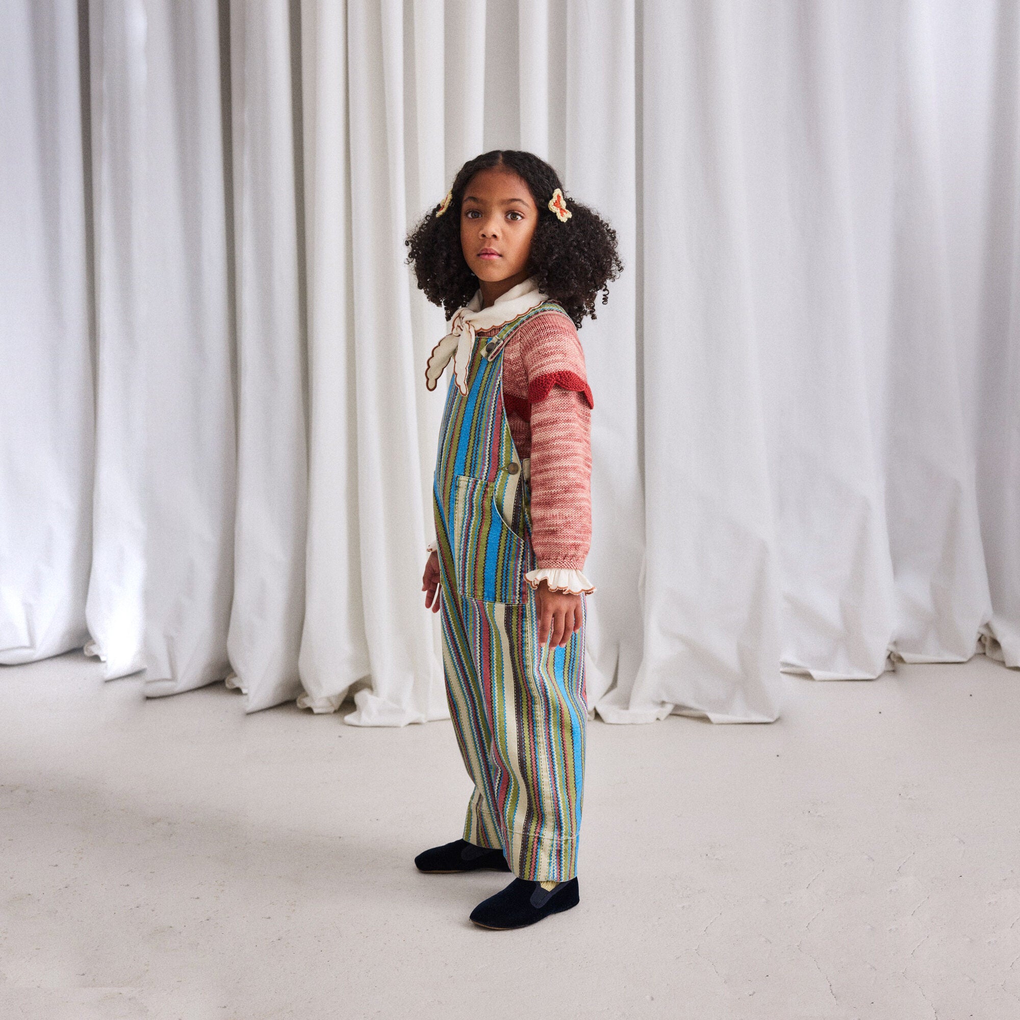 Girls Pink Wool Cardigan