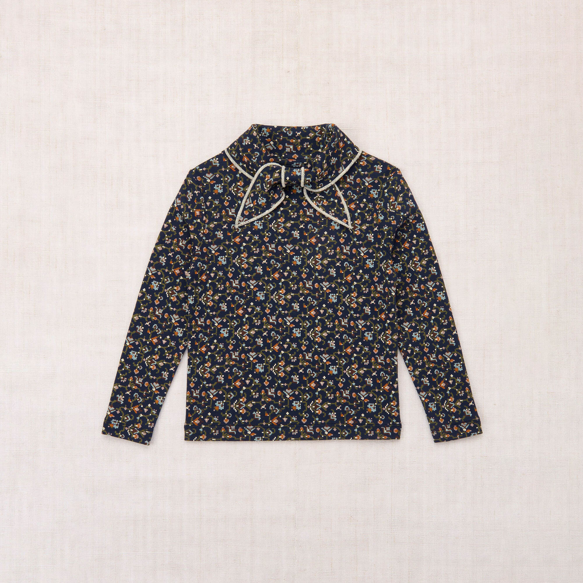 Boys & Girls Dark Blue Pattern Cotton Top