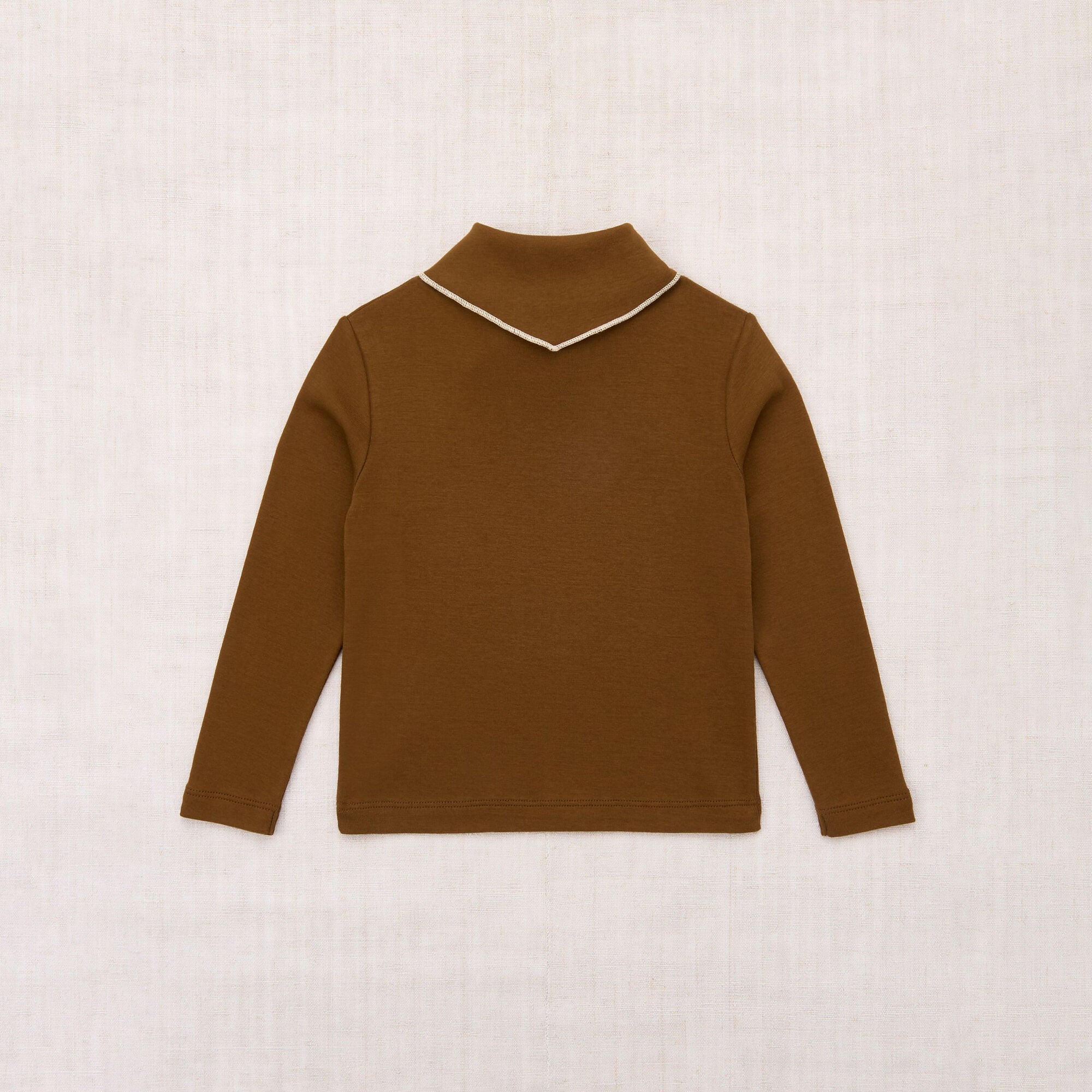 Boys & Girls Dark Coffee Bow Cotton Top