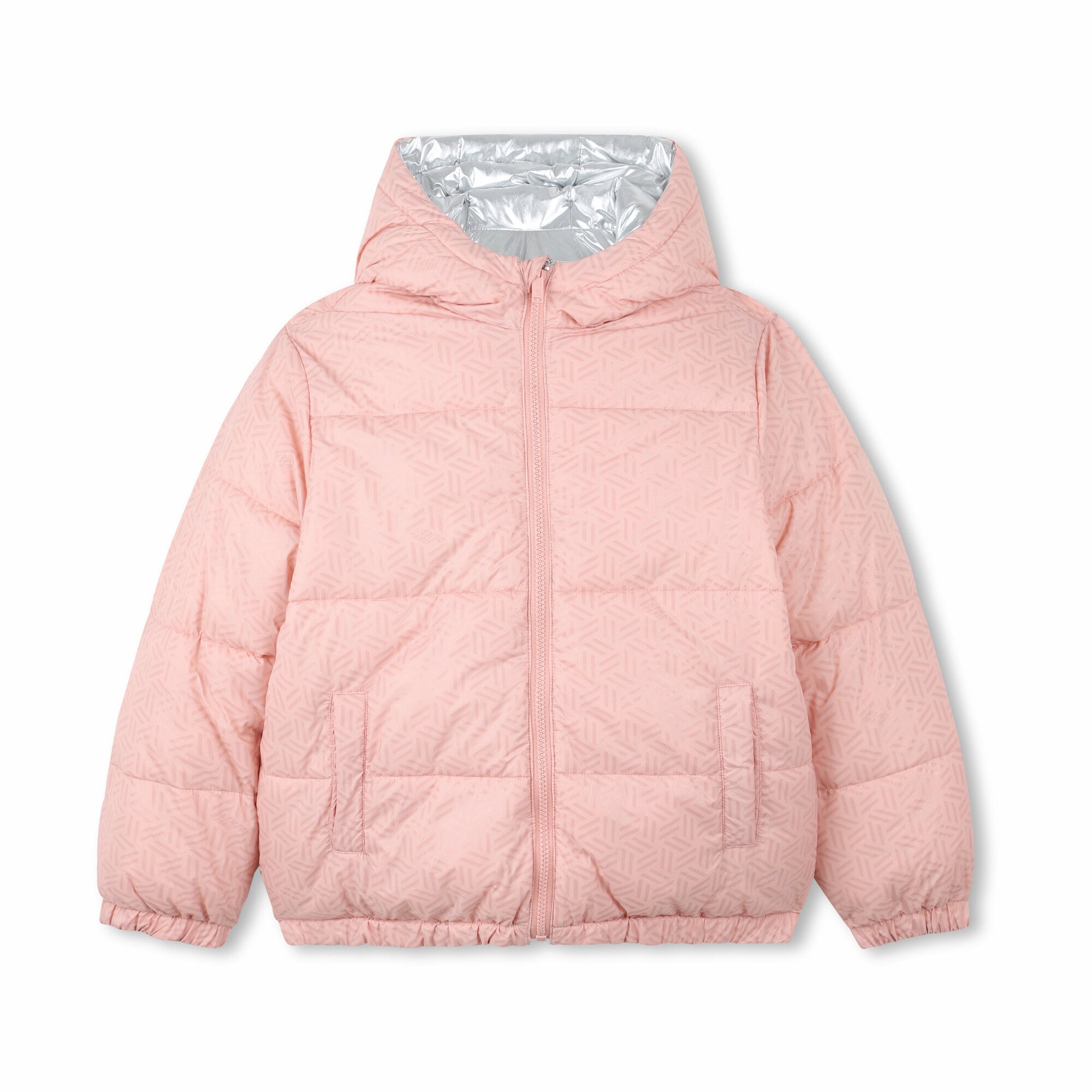 Girls Pink Reversible Padded Jacket