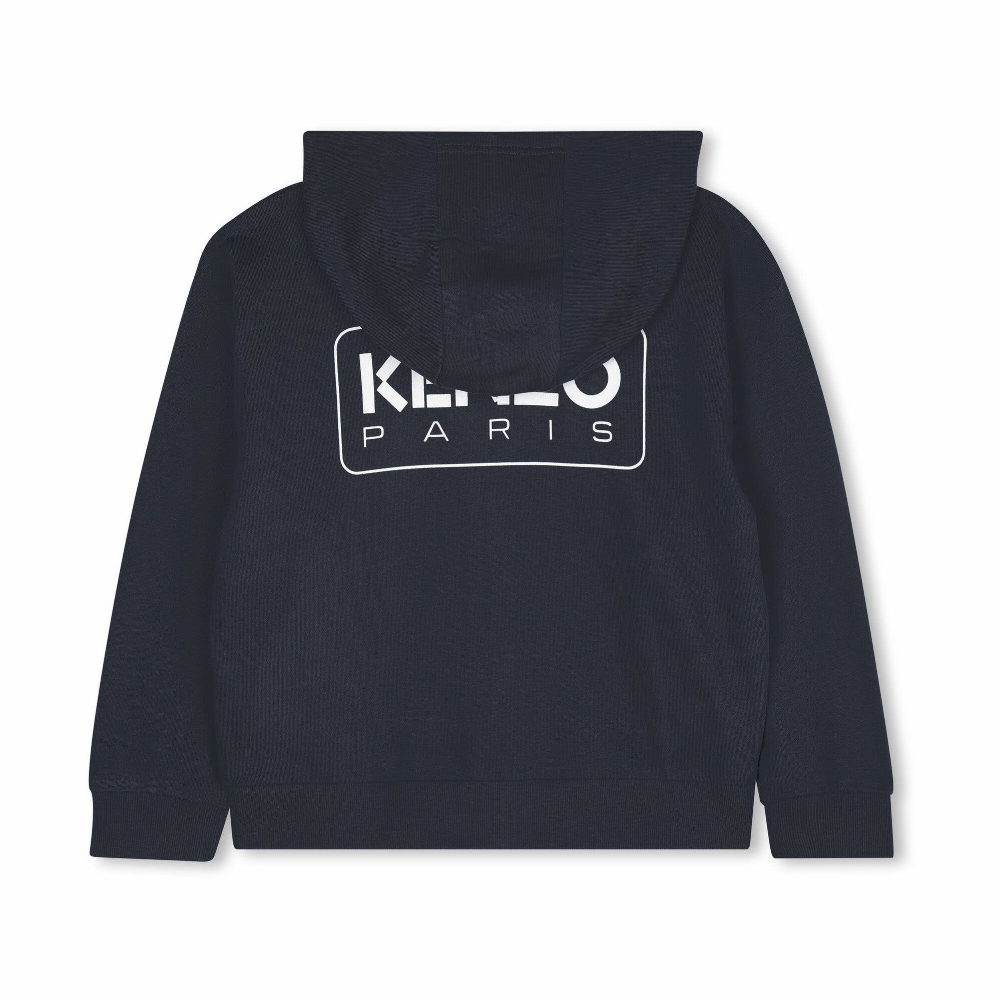 Boys & Girls Dark Blue Cotton Zip-Up Top