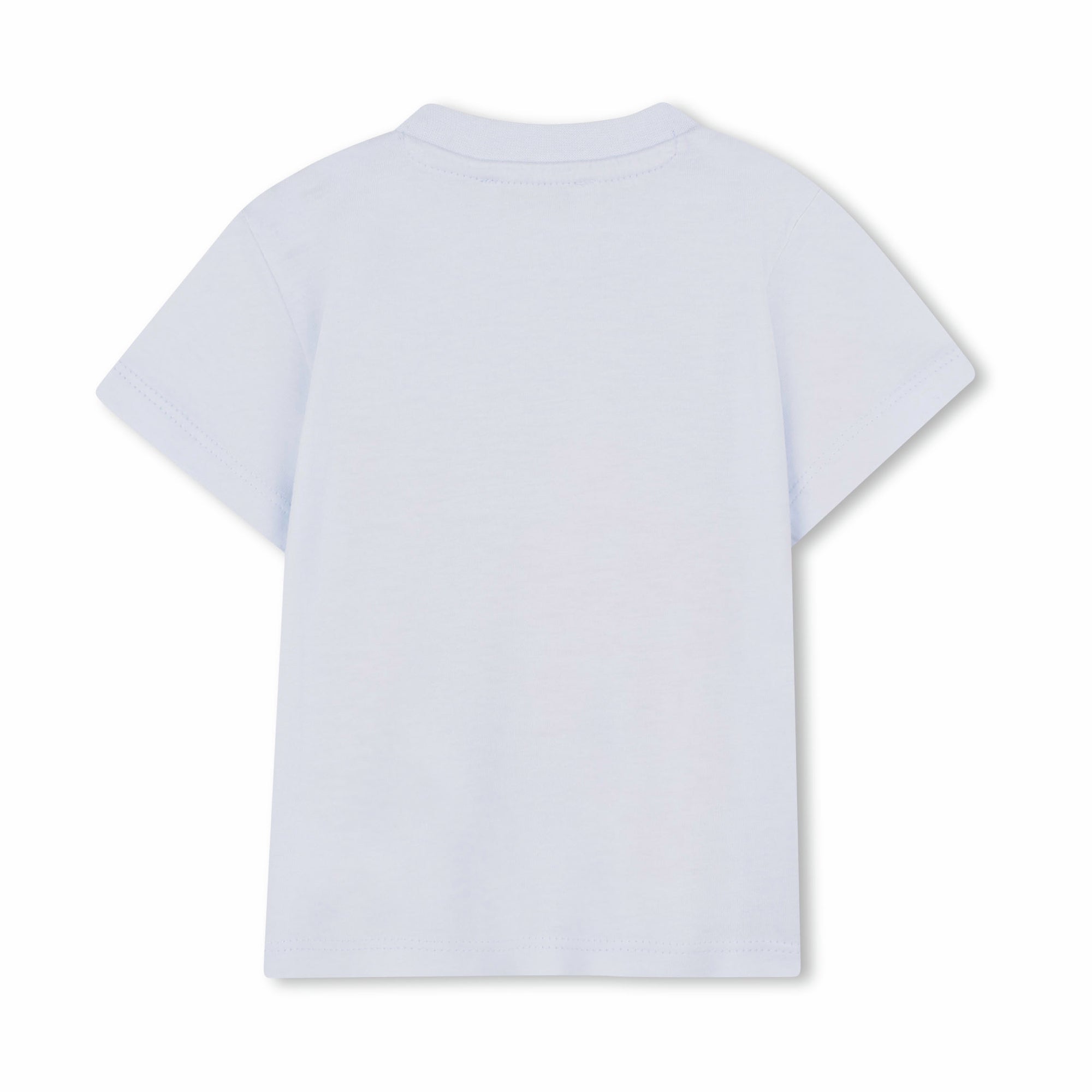 Baby Boys & Girls Light Blue Tiger Printed Cotton T-Shirt