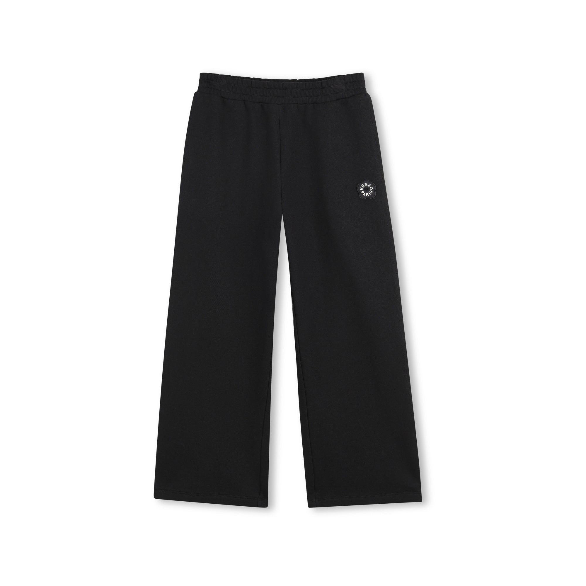 Girls Black Cotton Trousers