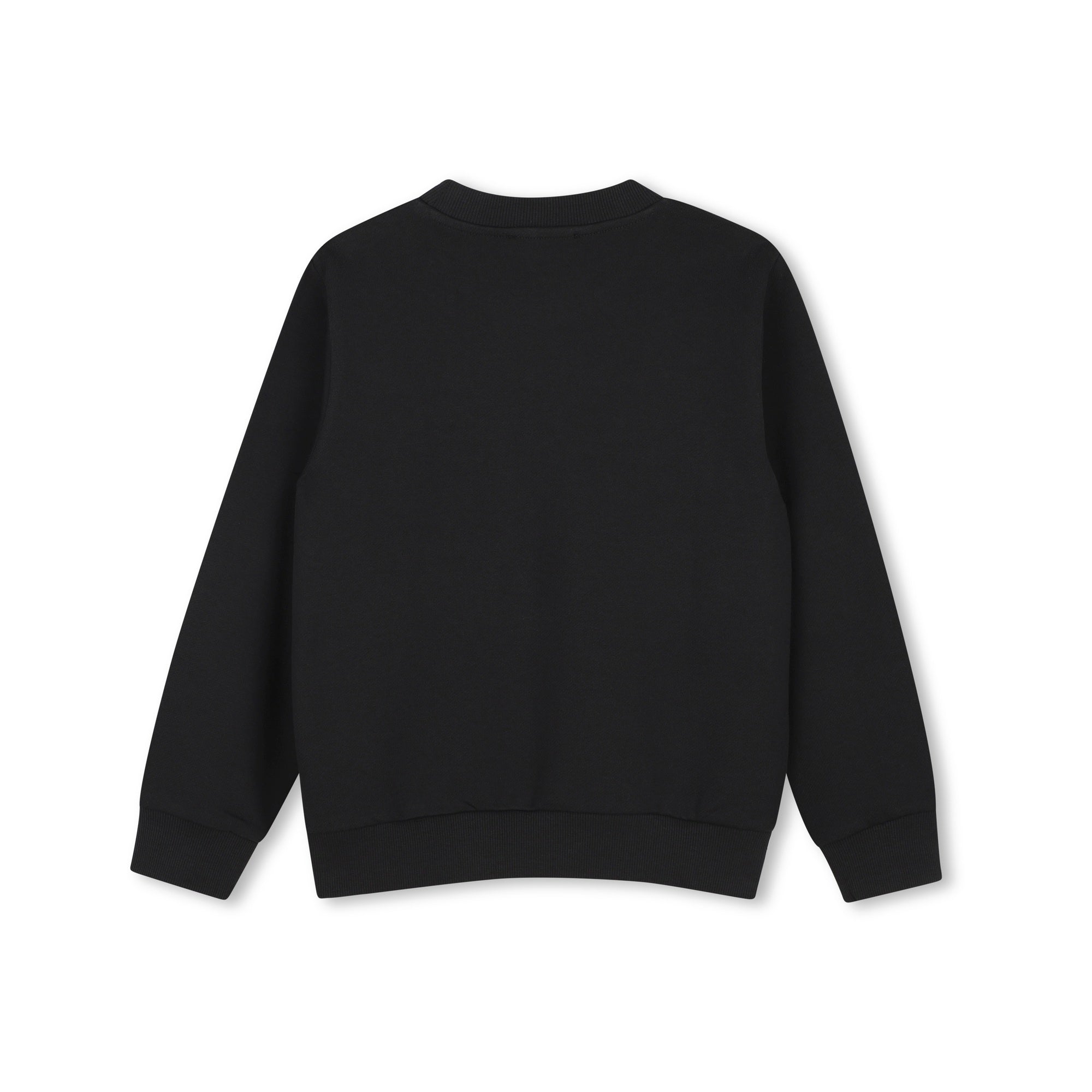 Sweat-shirt en coton noir garçon et fille