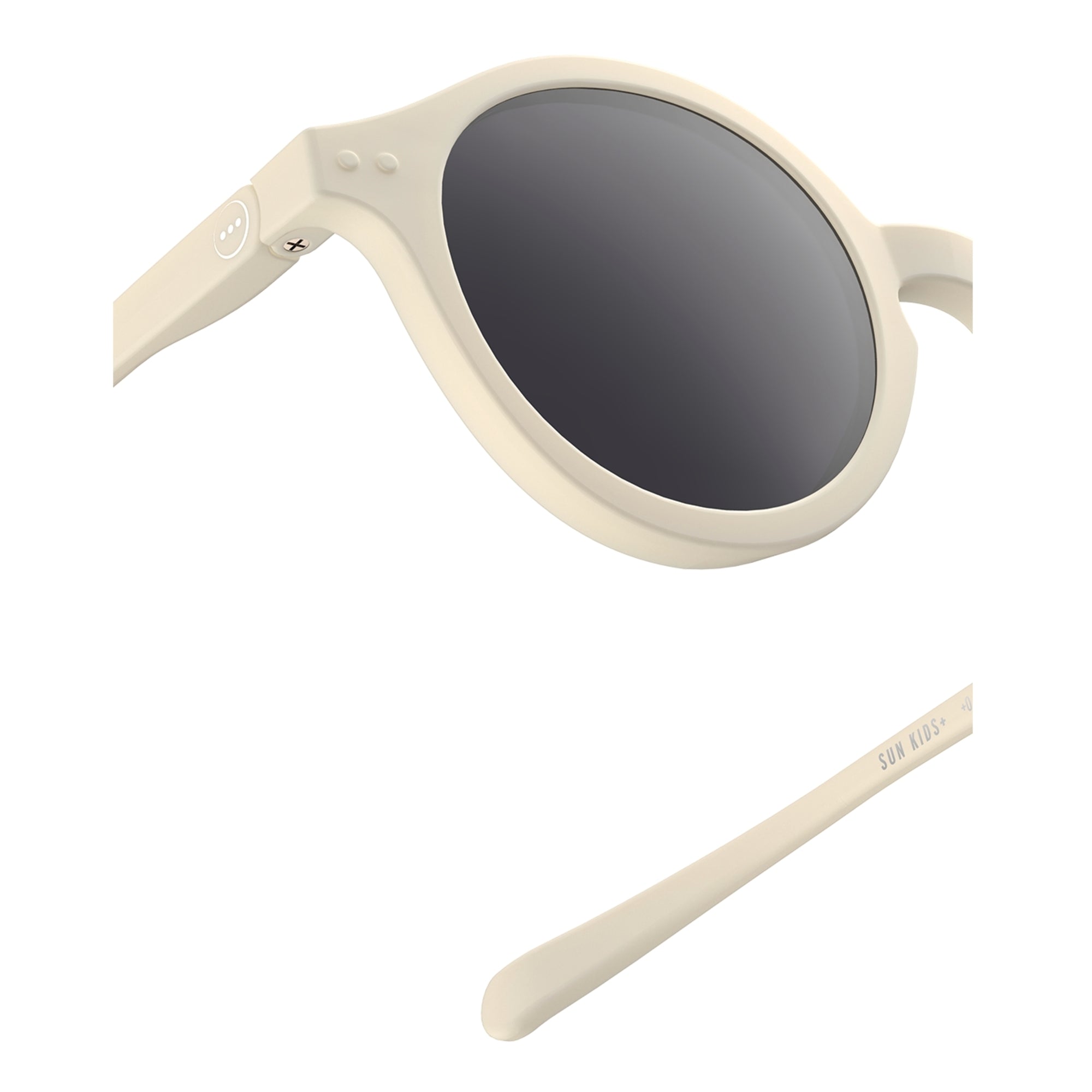 Boys & Girls White "KID+ #d" Sunglasses(3-5Y)