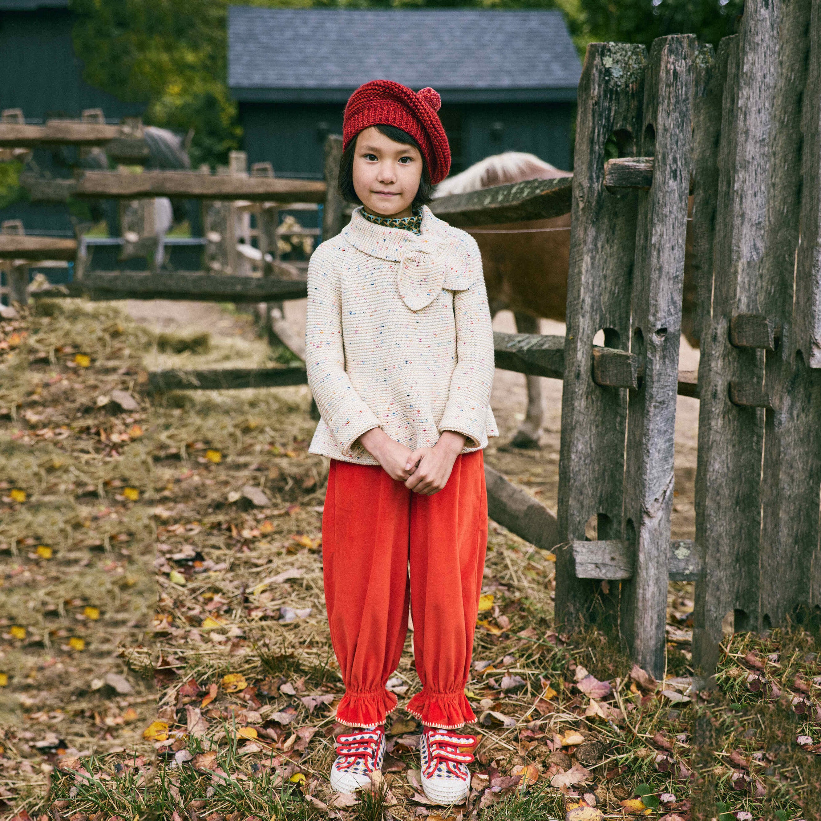 Girls Multicolor Wool Sweater