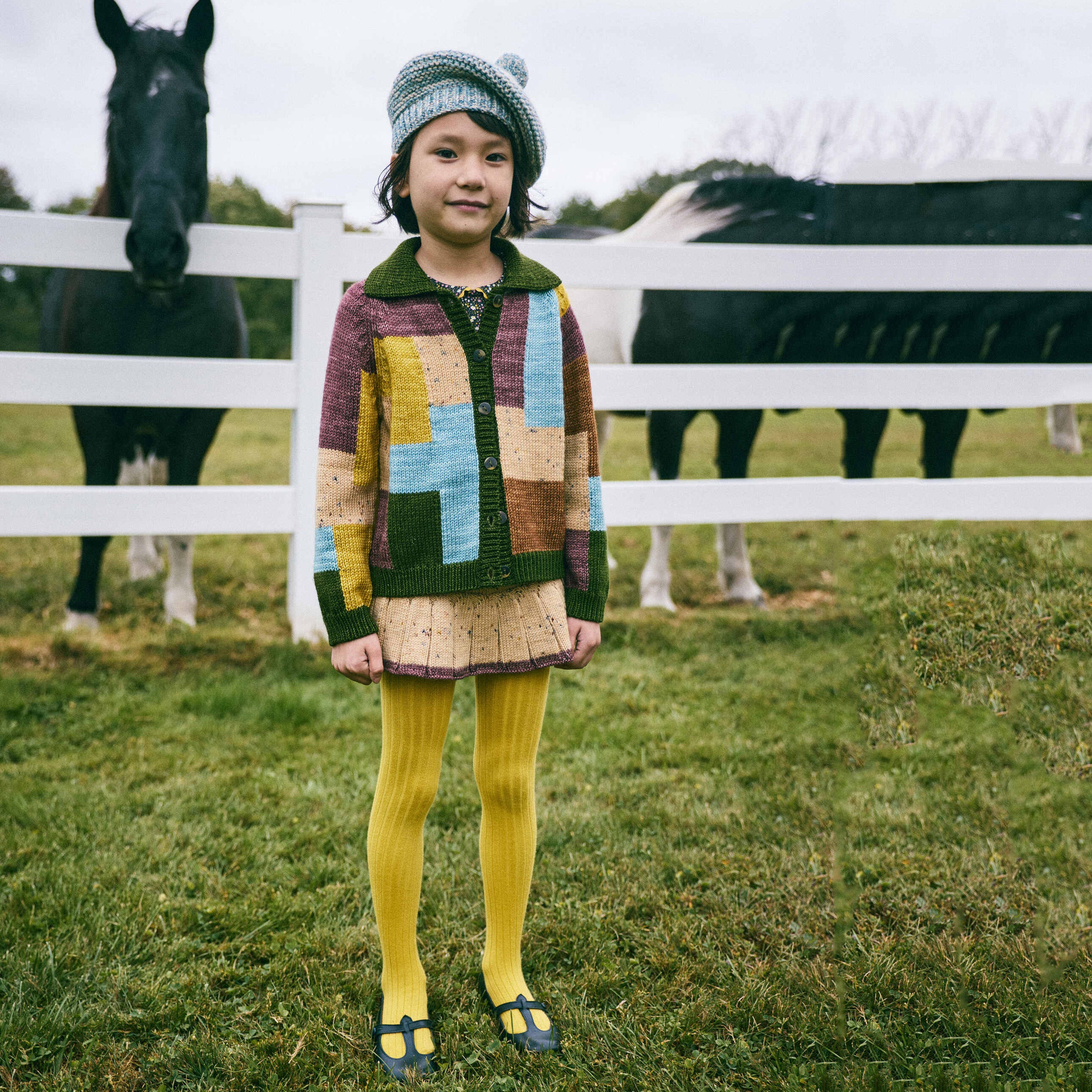 Girls Camel Wool Skirt