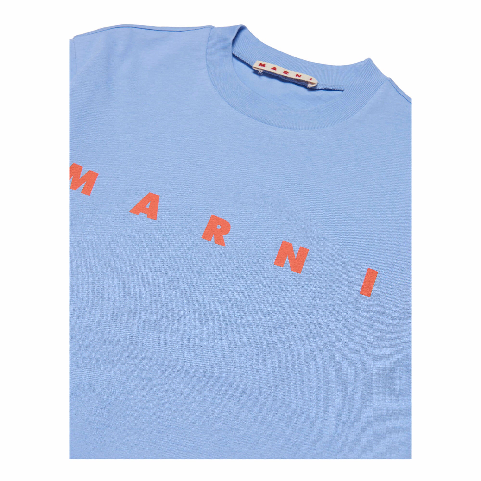 Boys & Girls Blue Logo Cotton T-Shirt