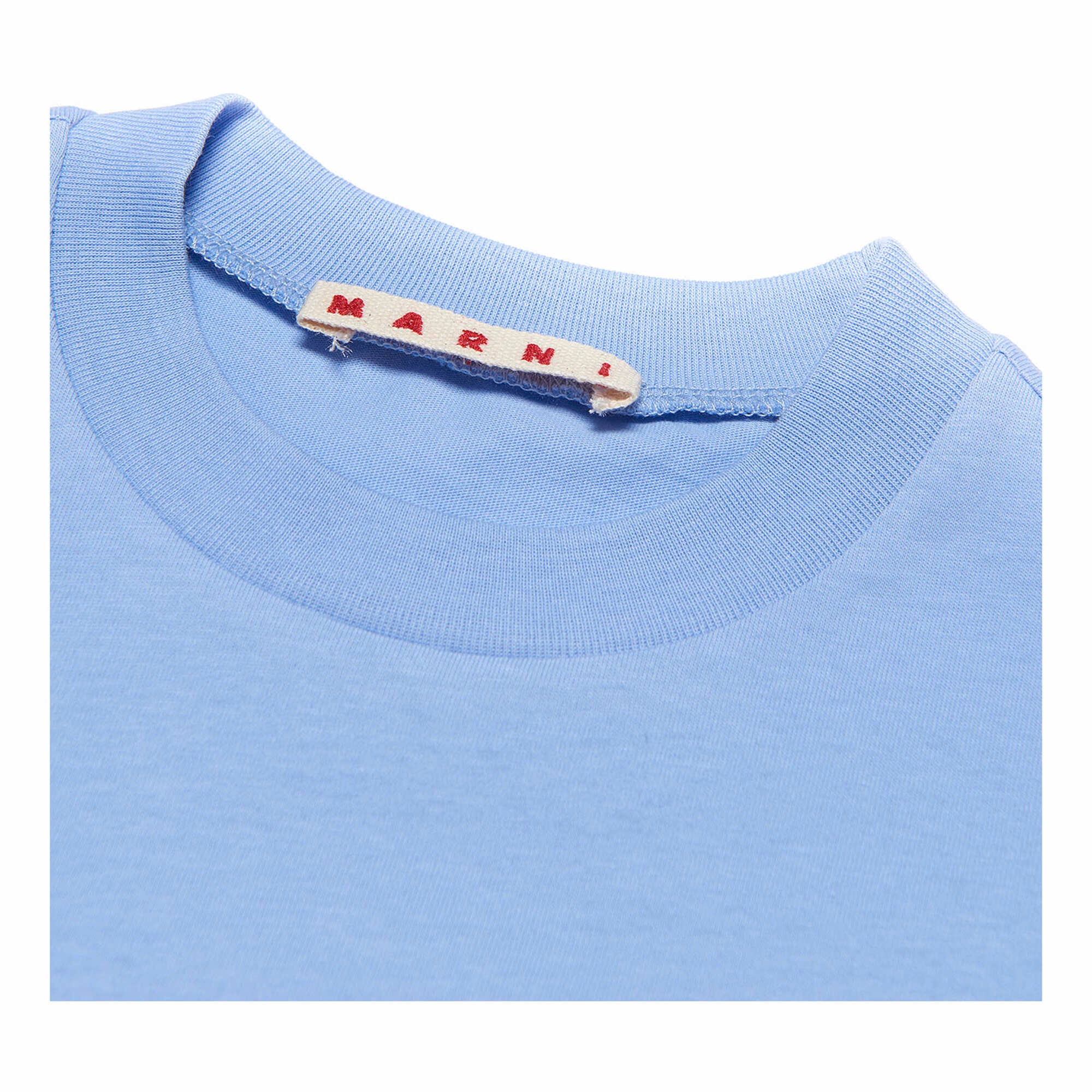 Boys & Girls Blue Logo Cotton T-Shirt