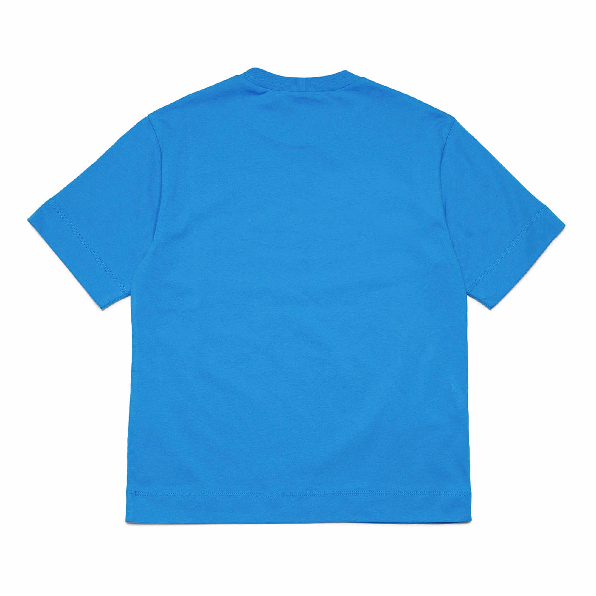 Boys & Girls Blue Logo Cotton T-Shirt