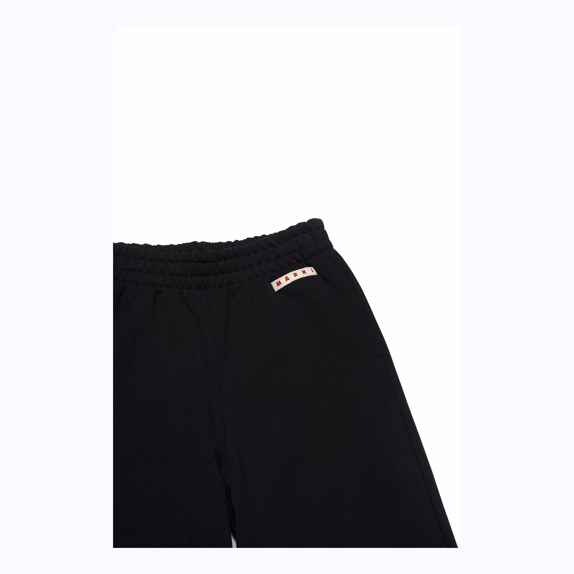 Boys & Girls Black Logo Cotton Trousers