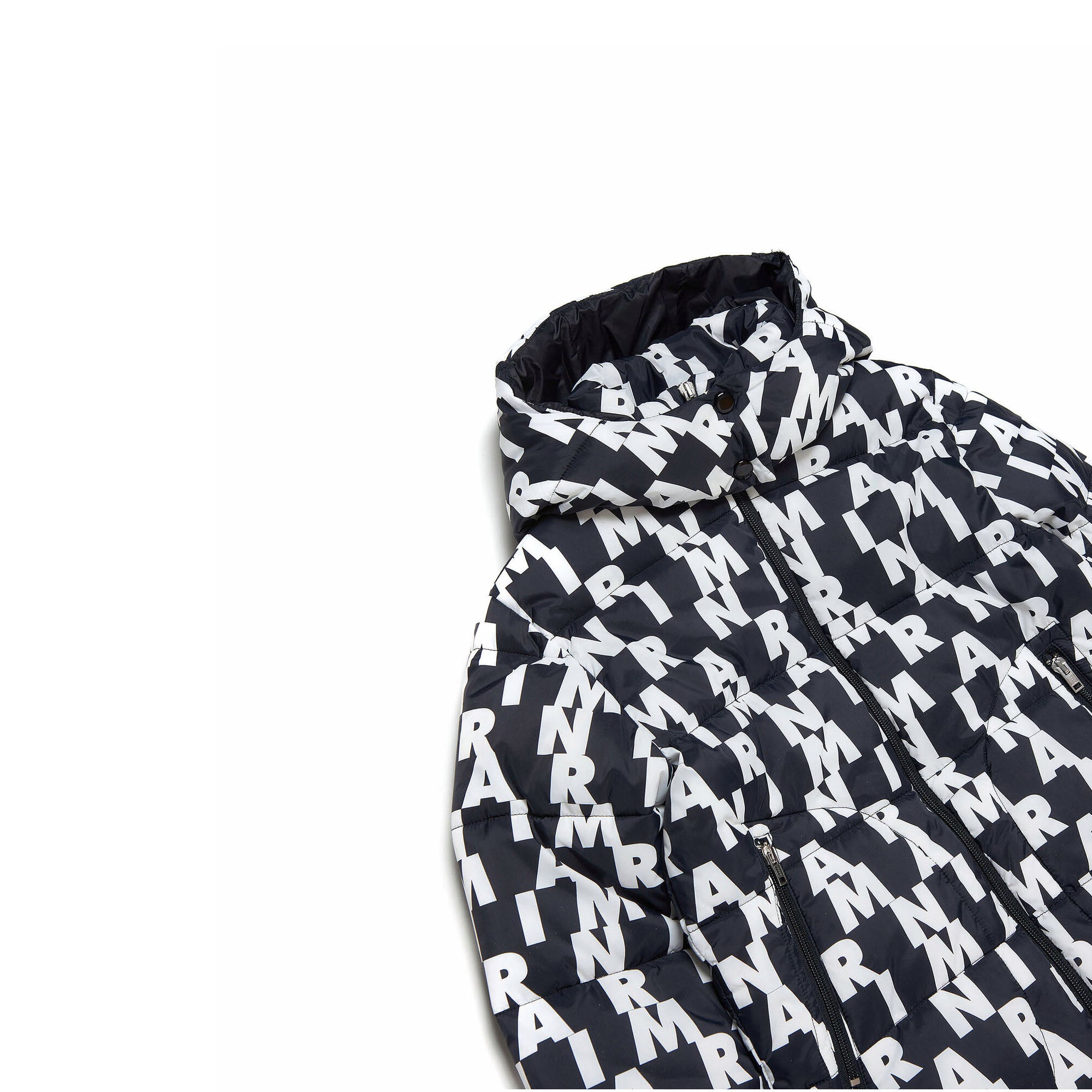 Boys & Girls Black Logo Padded Jacket