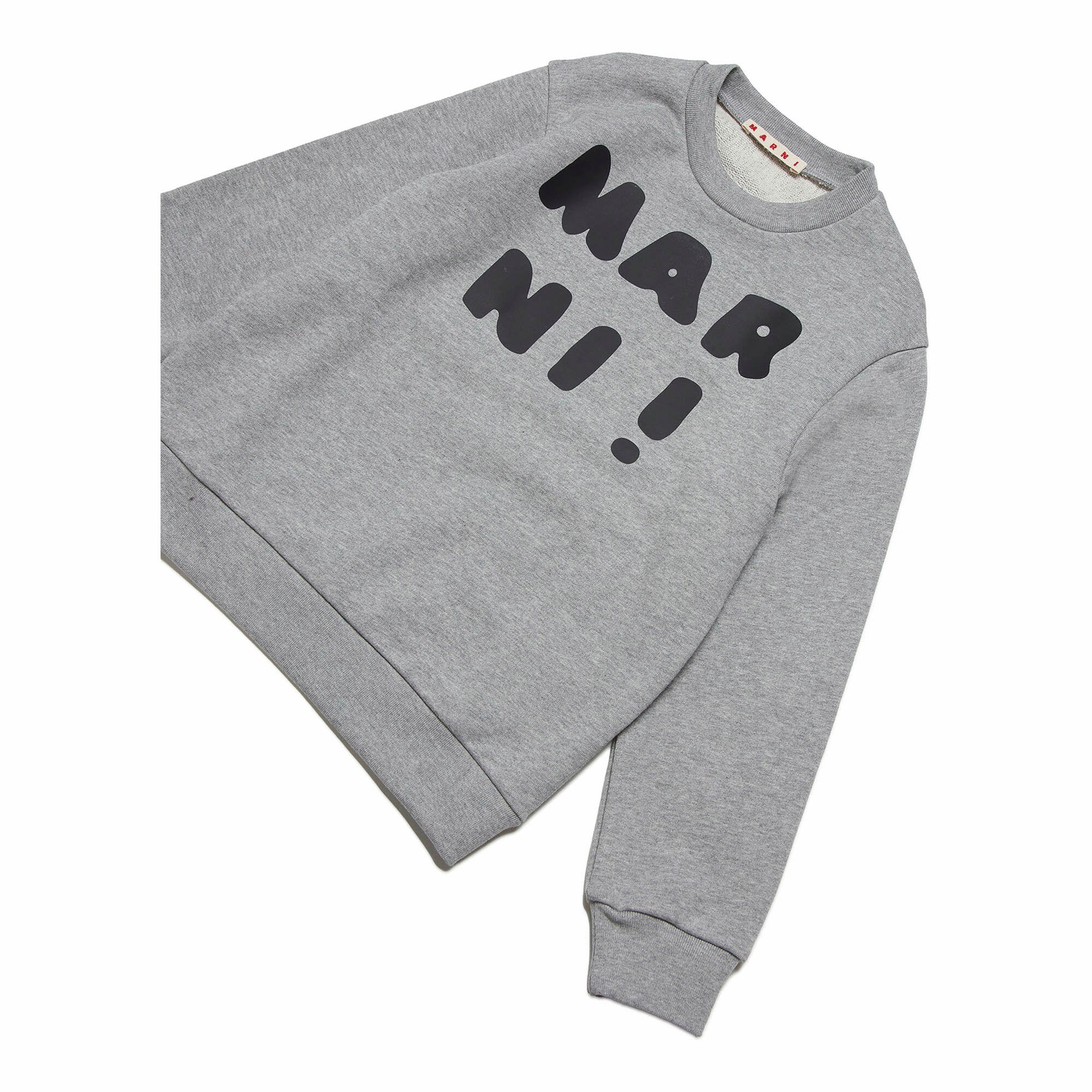 Boys & Girls Grey Logo Cotton Sweatshirt