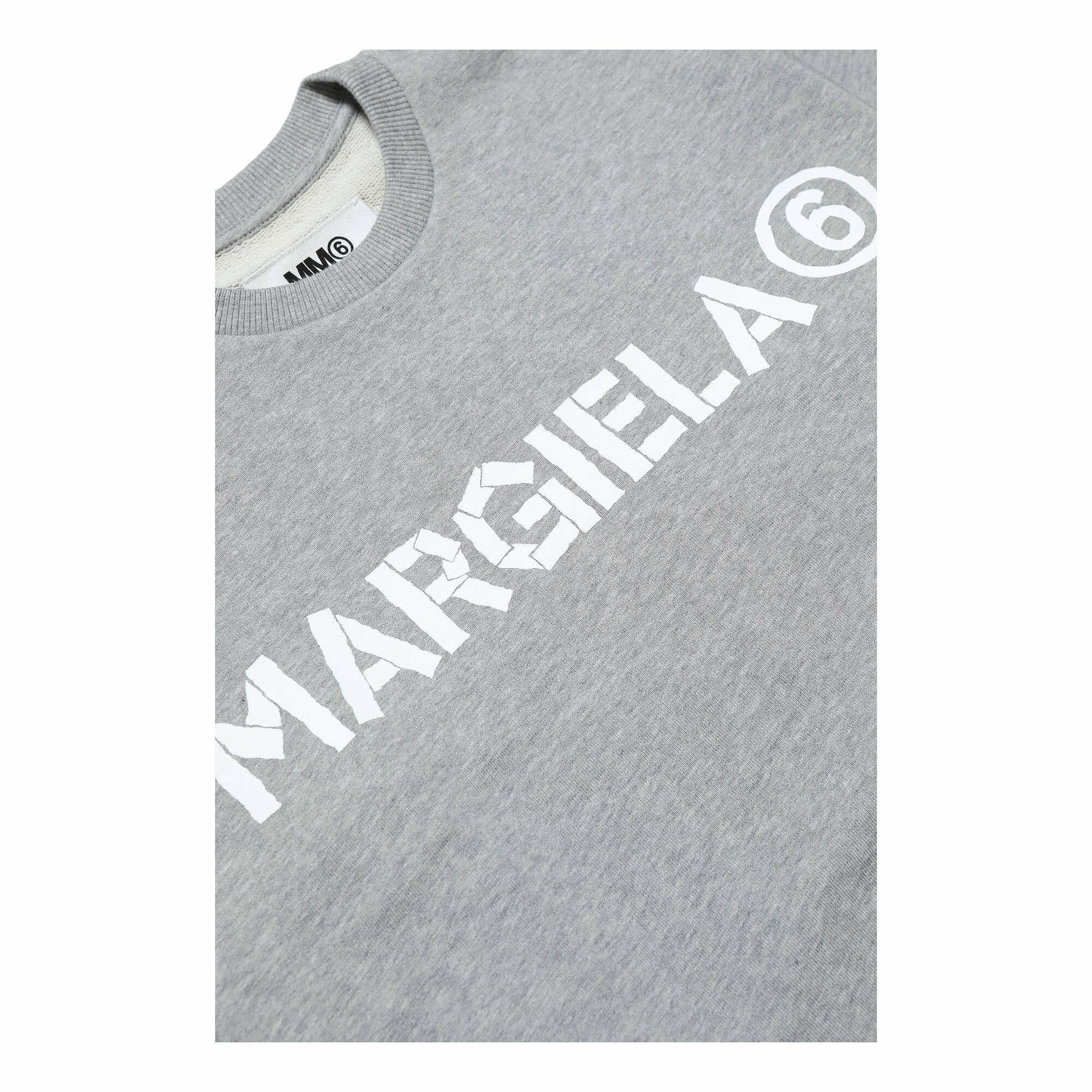 Boys & Girls Grey Logo Cotton Sweatshirt
