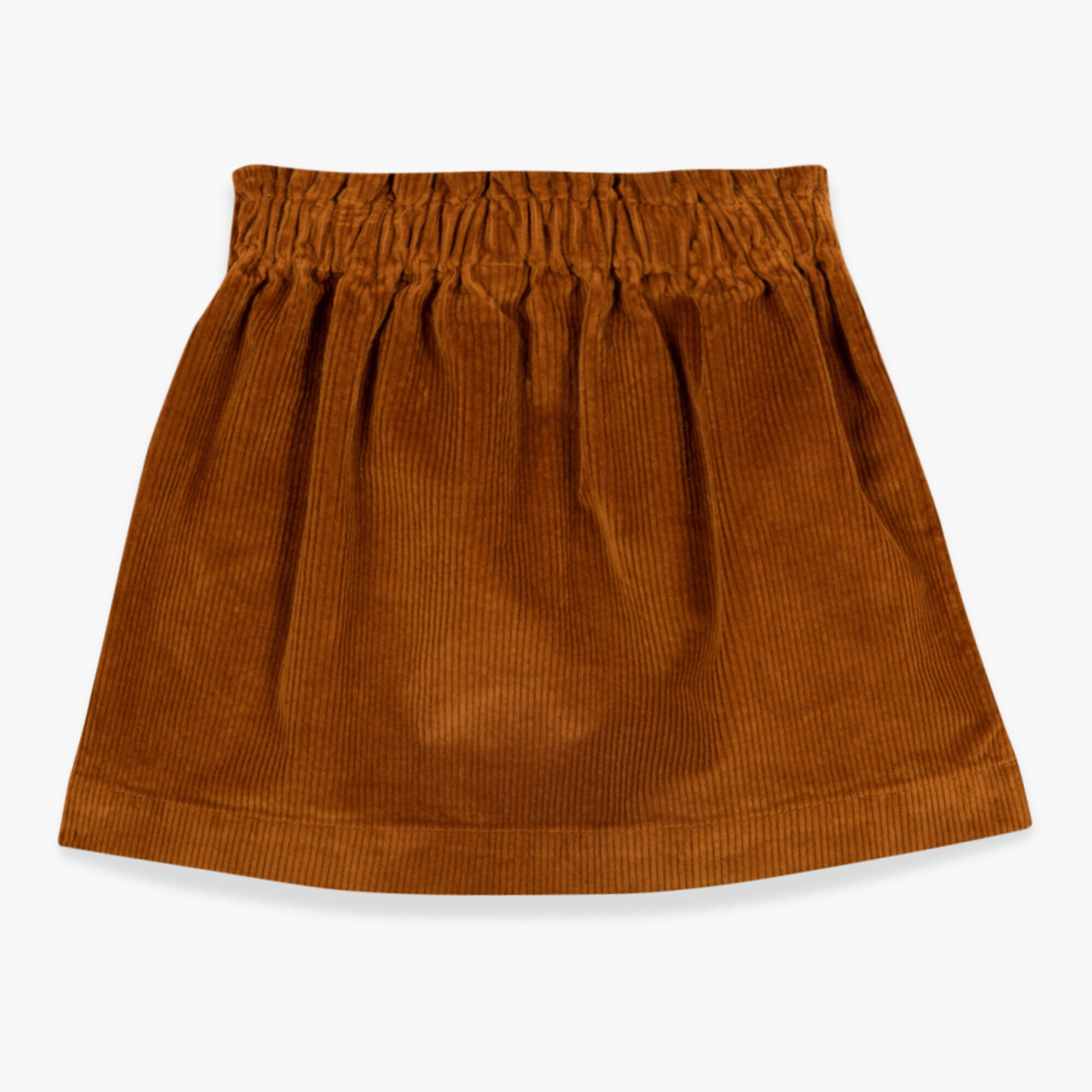 Girls Brown Corduroy Skirt