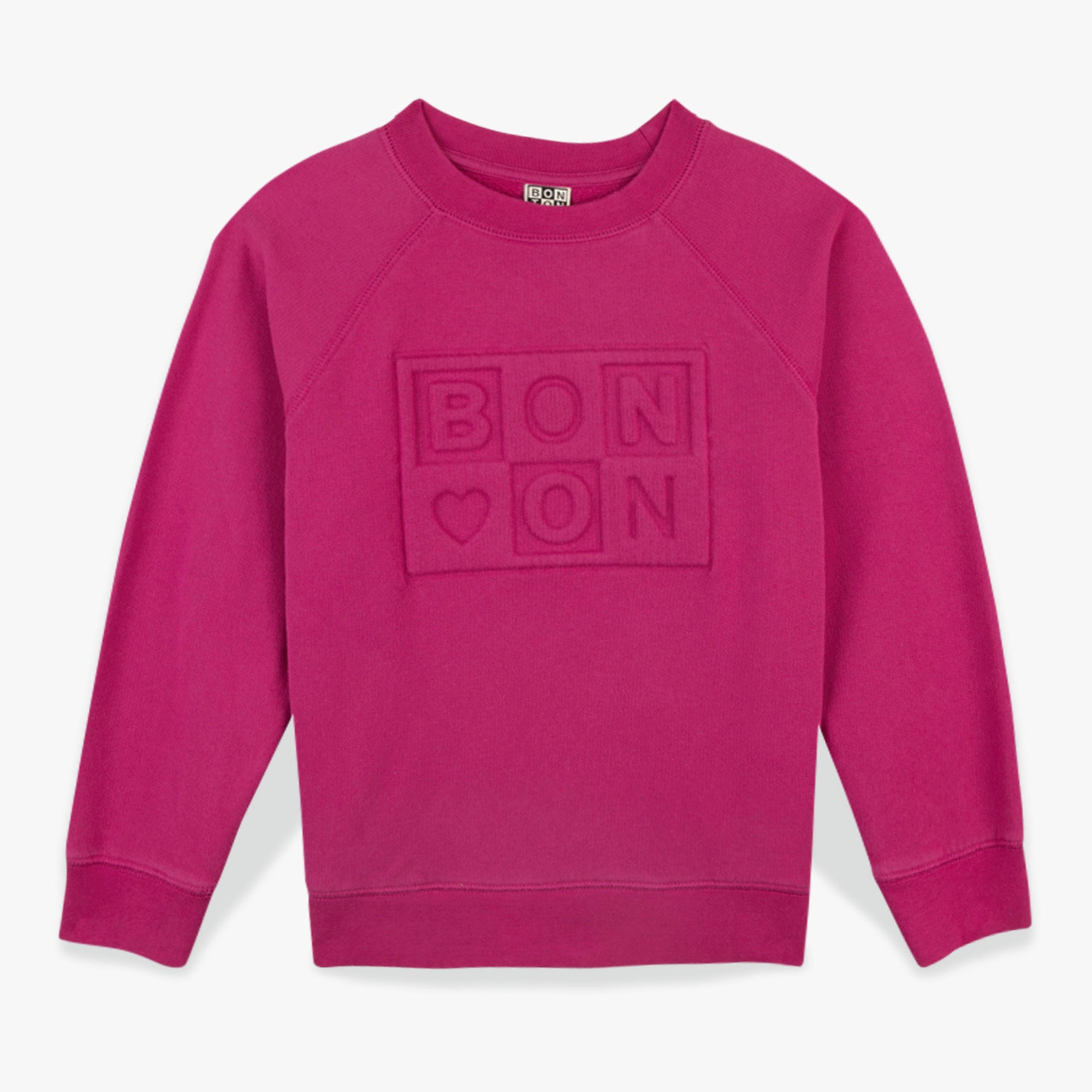 Boys & Girls Purple Logo Cotton Sweatshirt