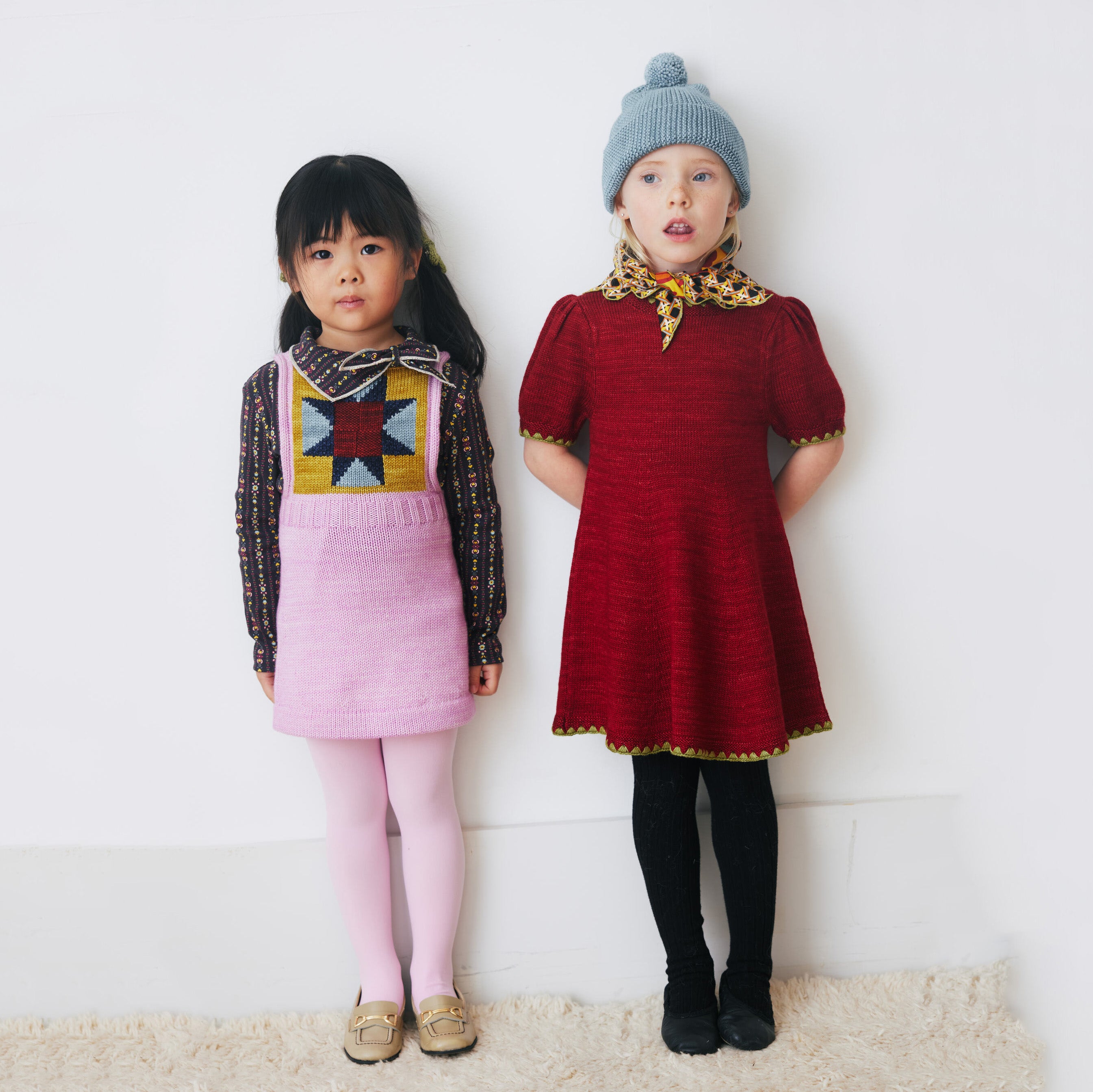 Boys & Girls Dark Brown Floral Cotton T-Shirt