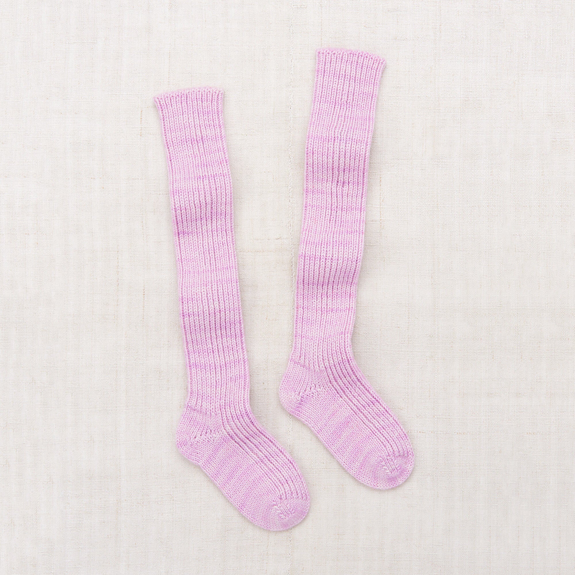 Boys & Girls Pink Lilac Wool Long Socks