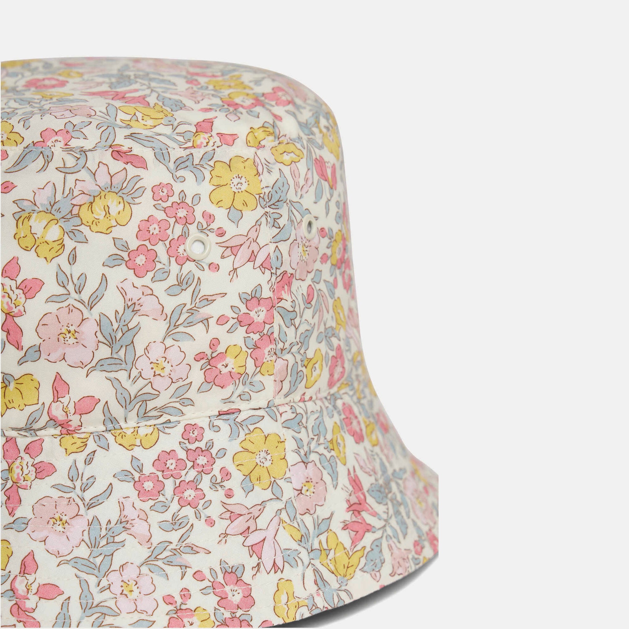 Girls Pink Floral Bucket Hat