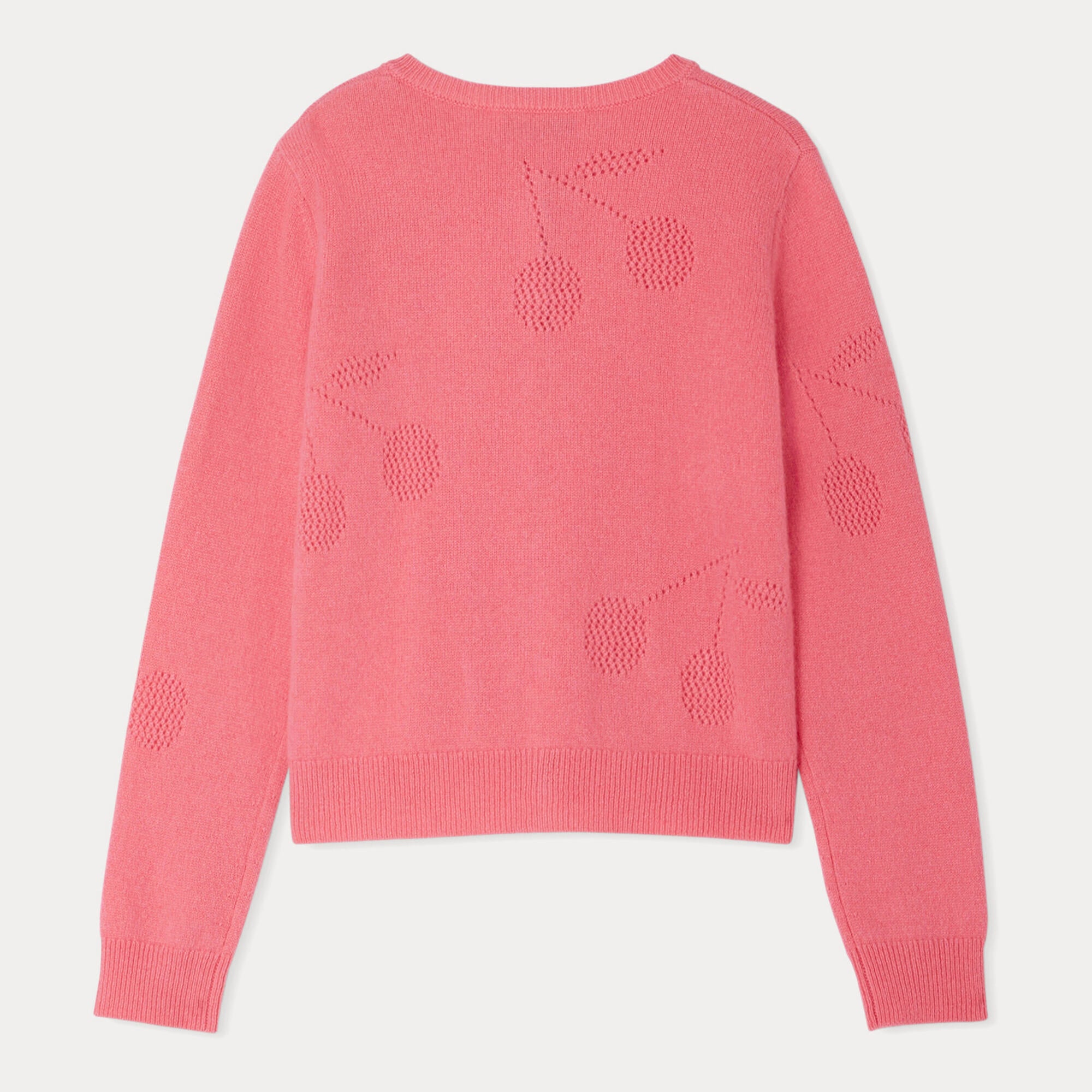 Girls Candy Pink Cashmere Cardigan