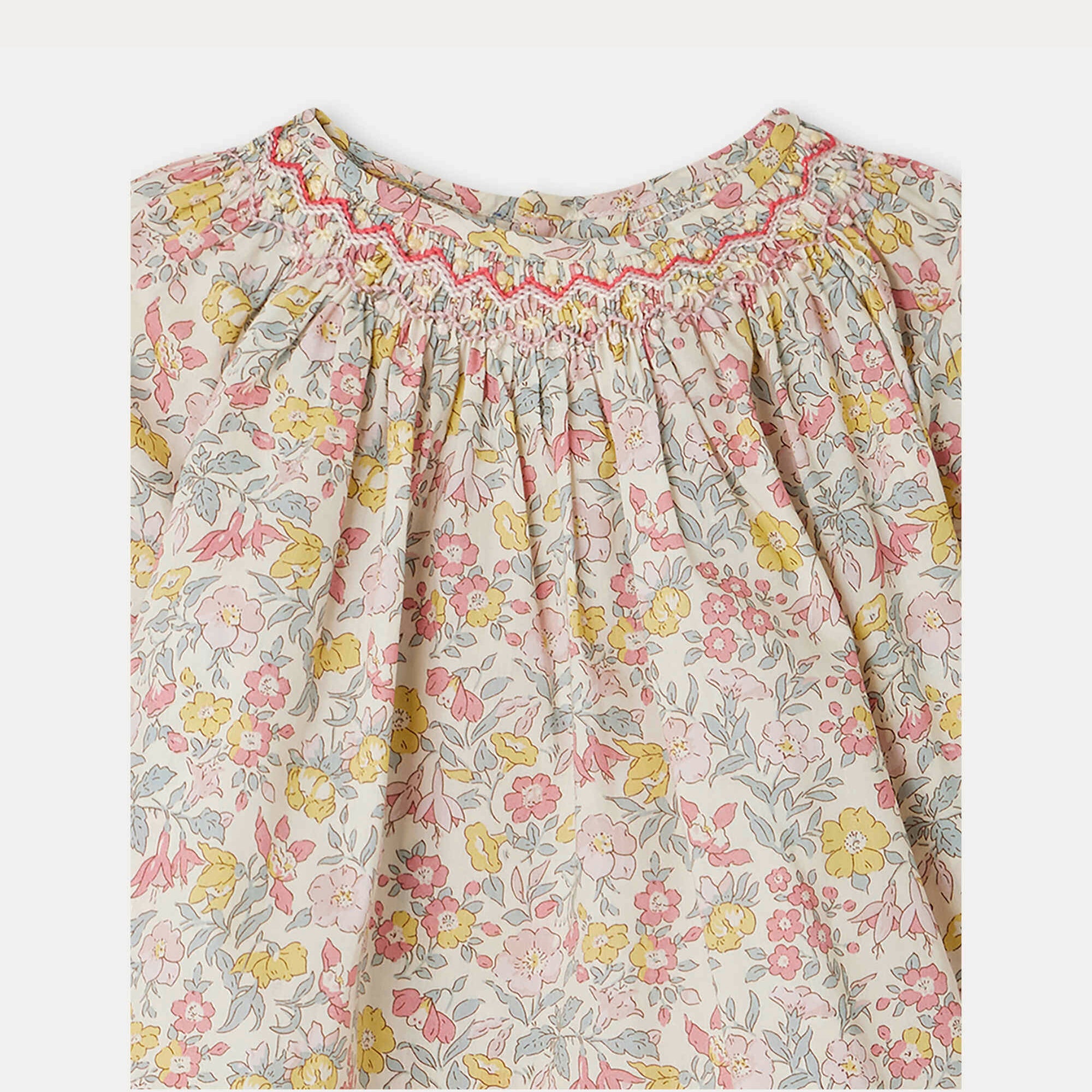 Baby Girls Pink Floral Cotton Top