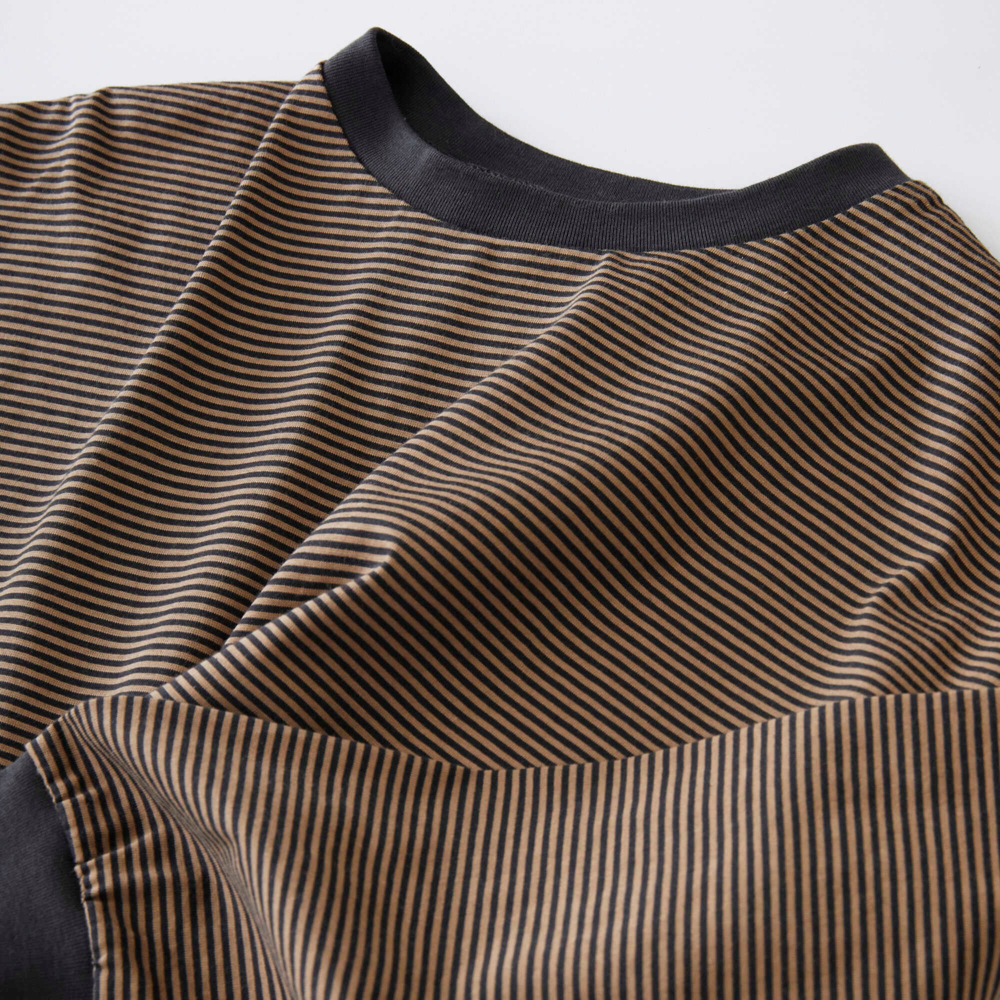 Boys & Girls Brown Stripes Cotton T-Shirt