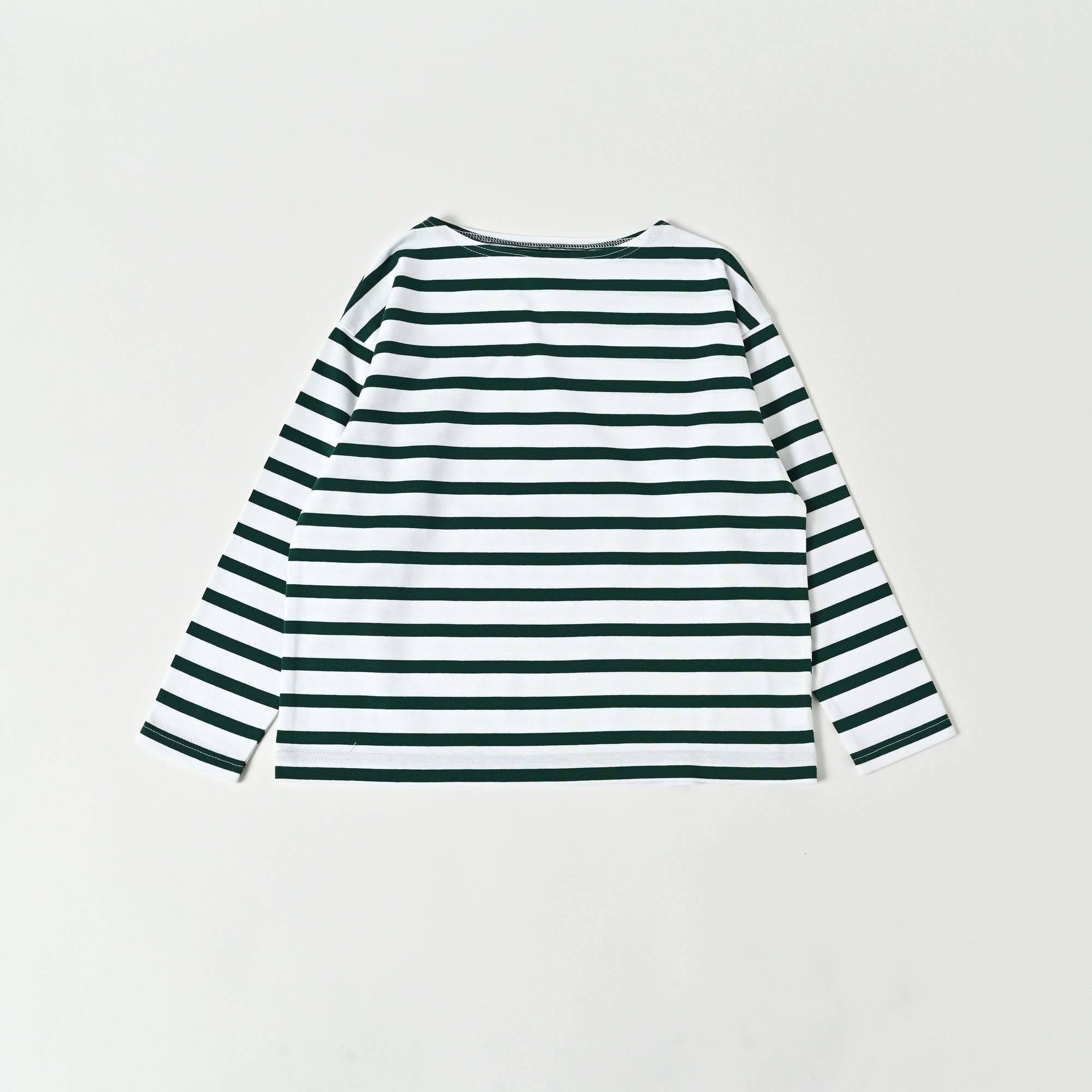 Boys & Girls Green Stripes Cotton T-Shirt