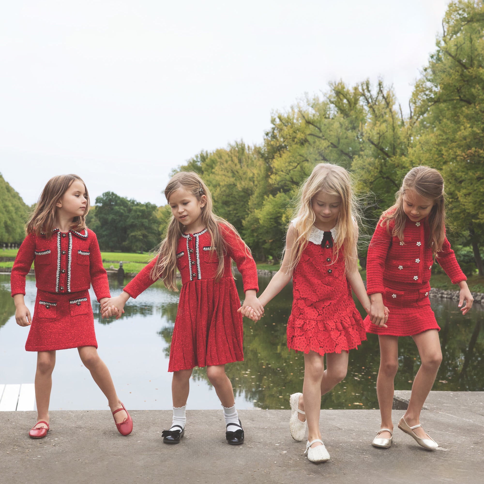 Girls Red Skirt