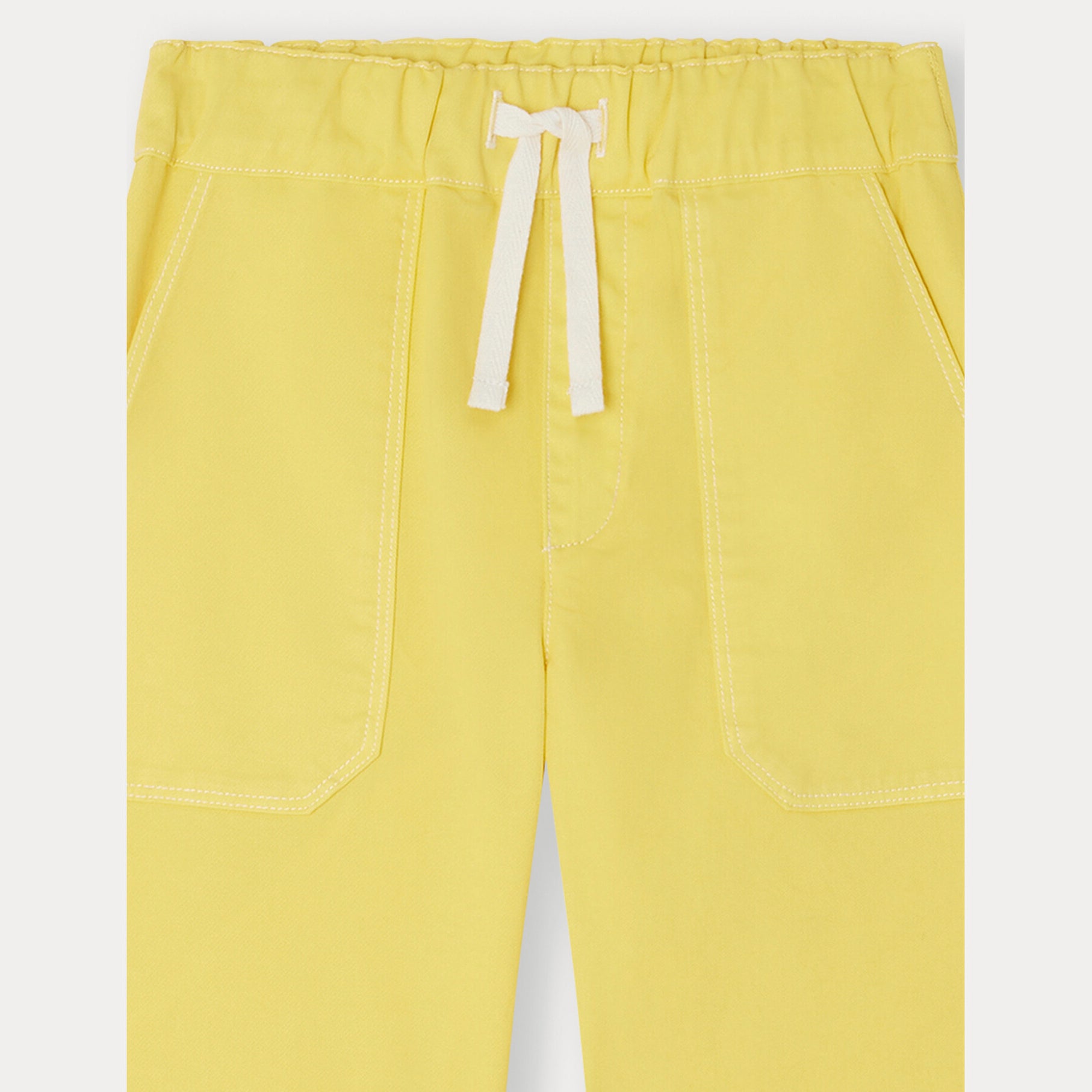 Boys Yellow Cotton Shorts