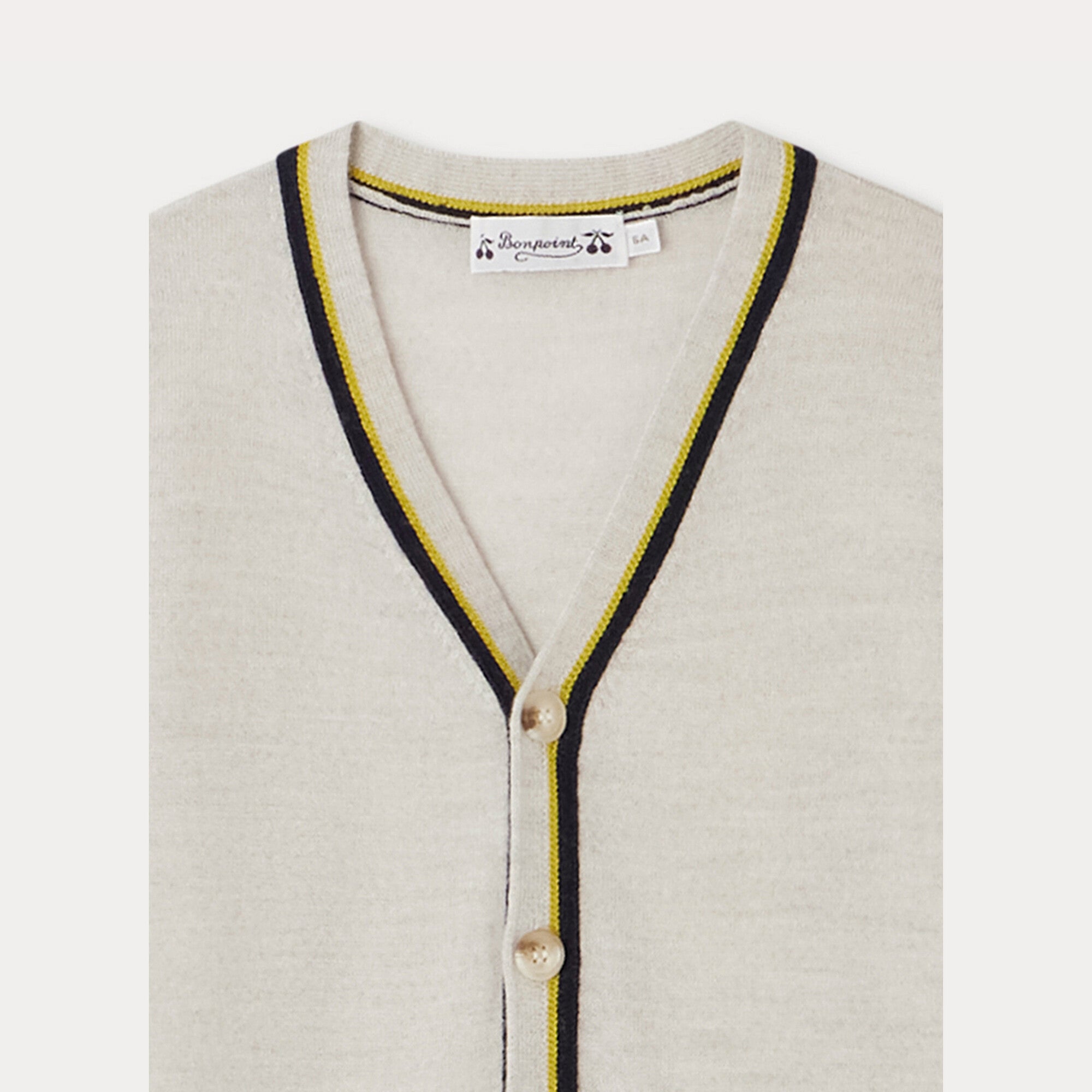 Boys Grey Wool Cardigan