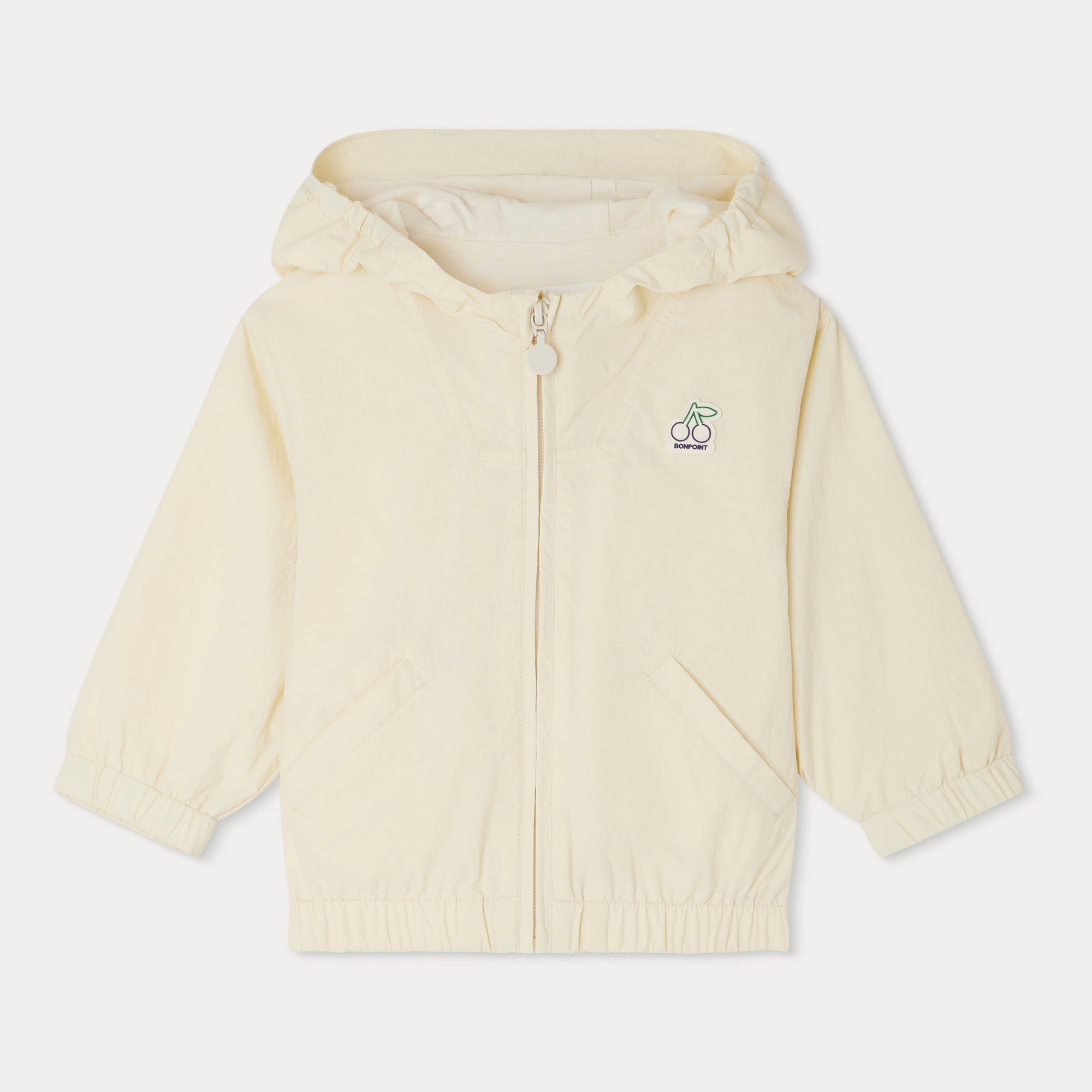 Baby Girls Pale Yellow Zip-Up Top