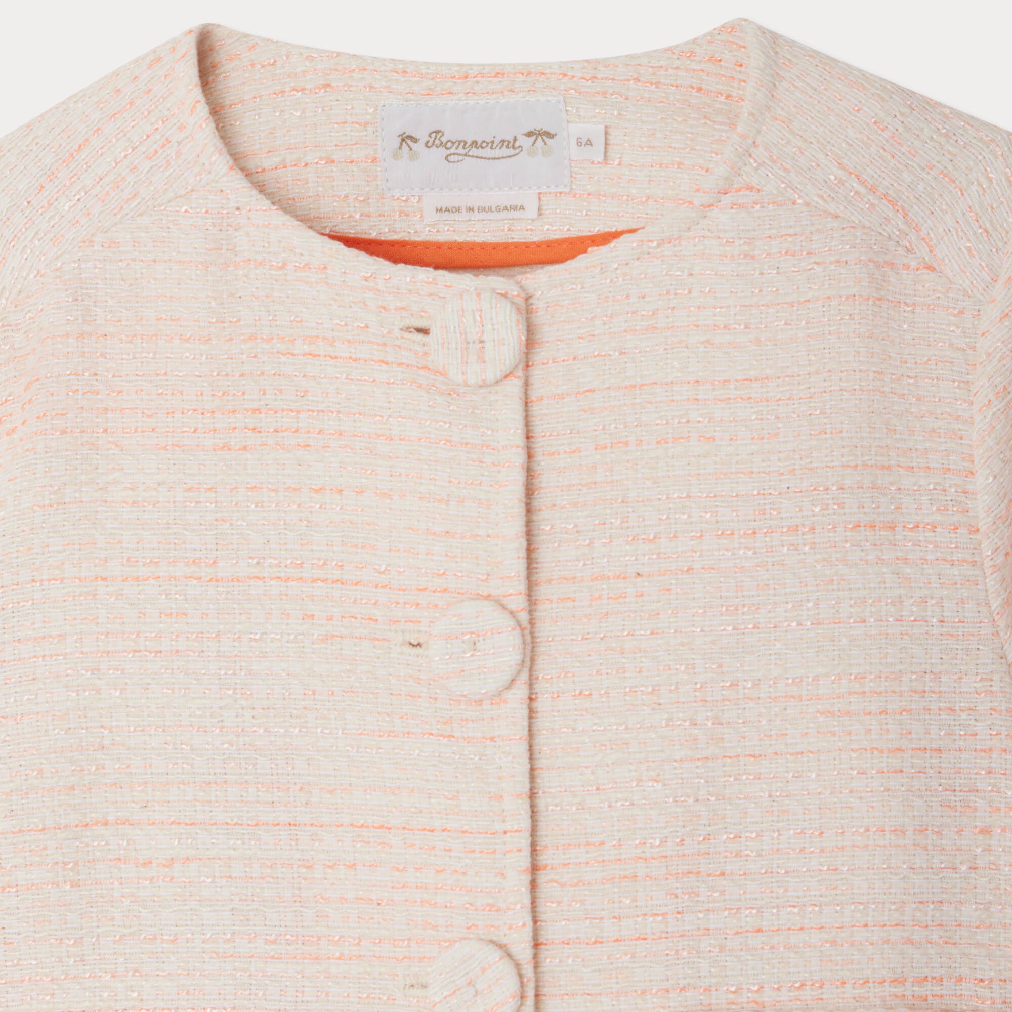 Girls Coral Cotton Jacket