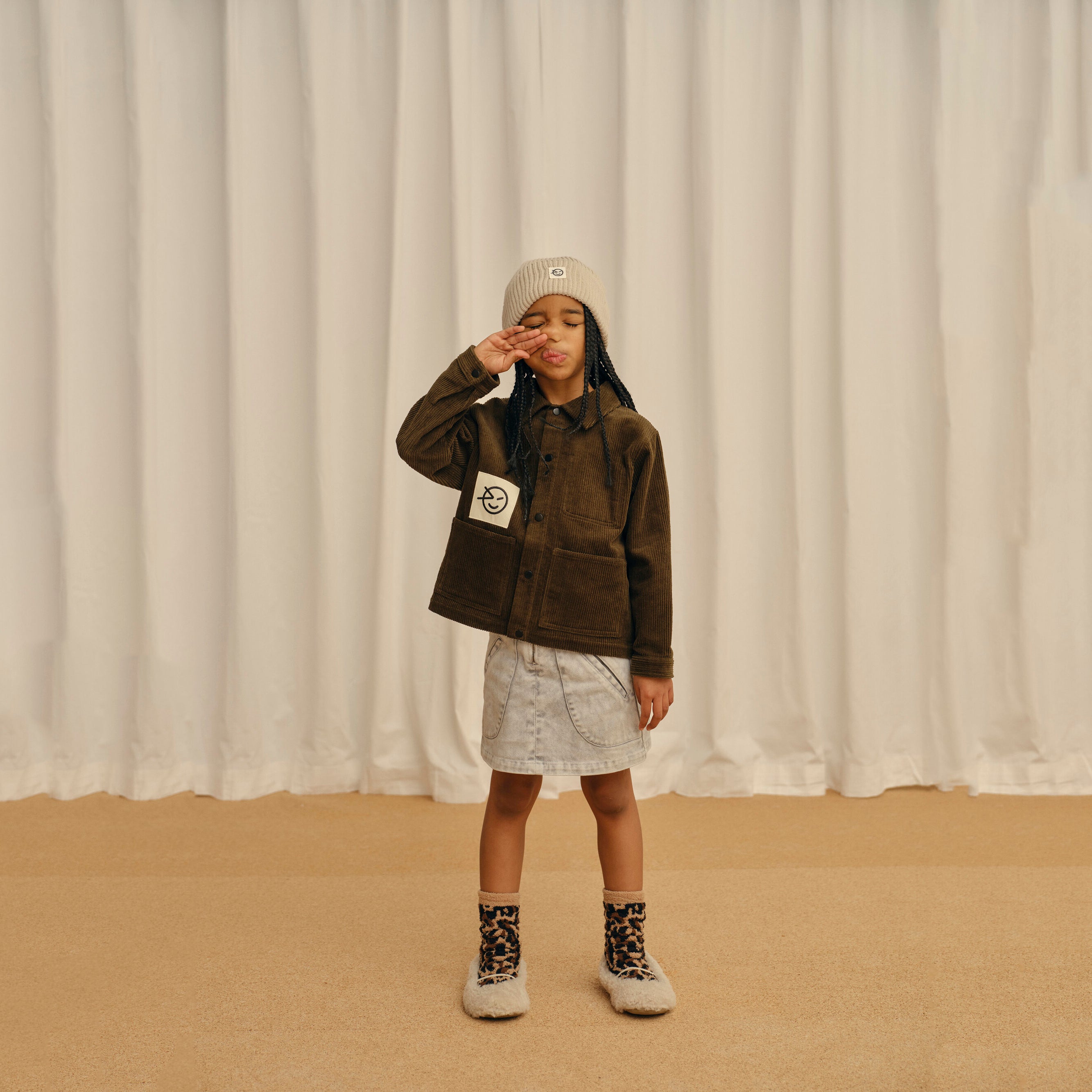 Boys & Girls Brown Corduroy Jacket