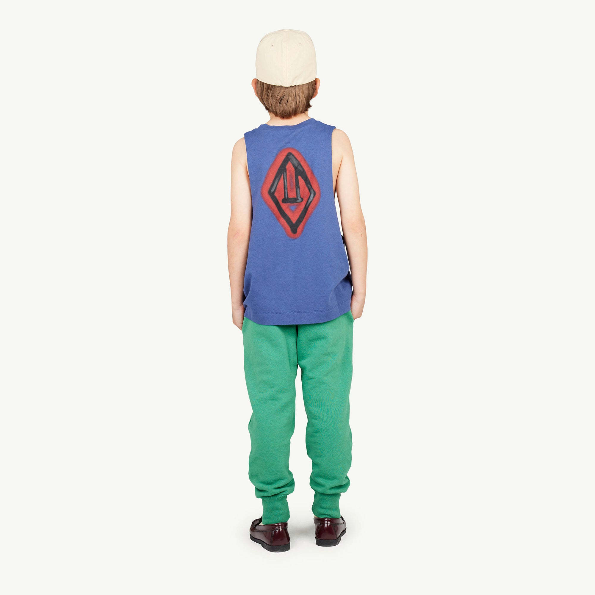 Boys & Girls Blue Logo Cotton Vest