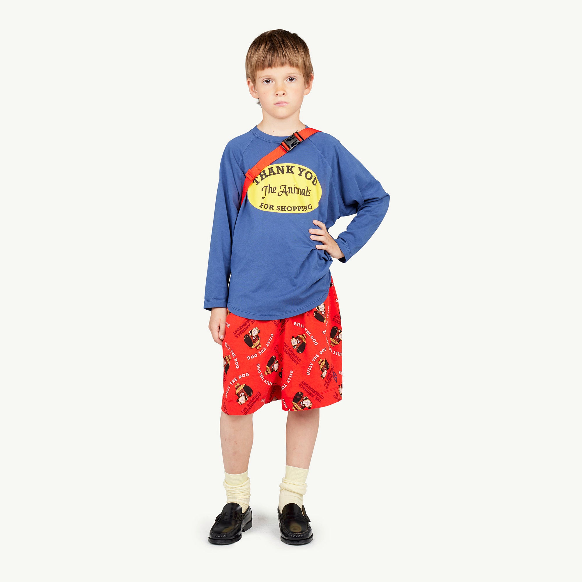 Boys & Girls Blue Logo Cotton T-Shirt