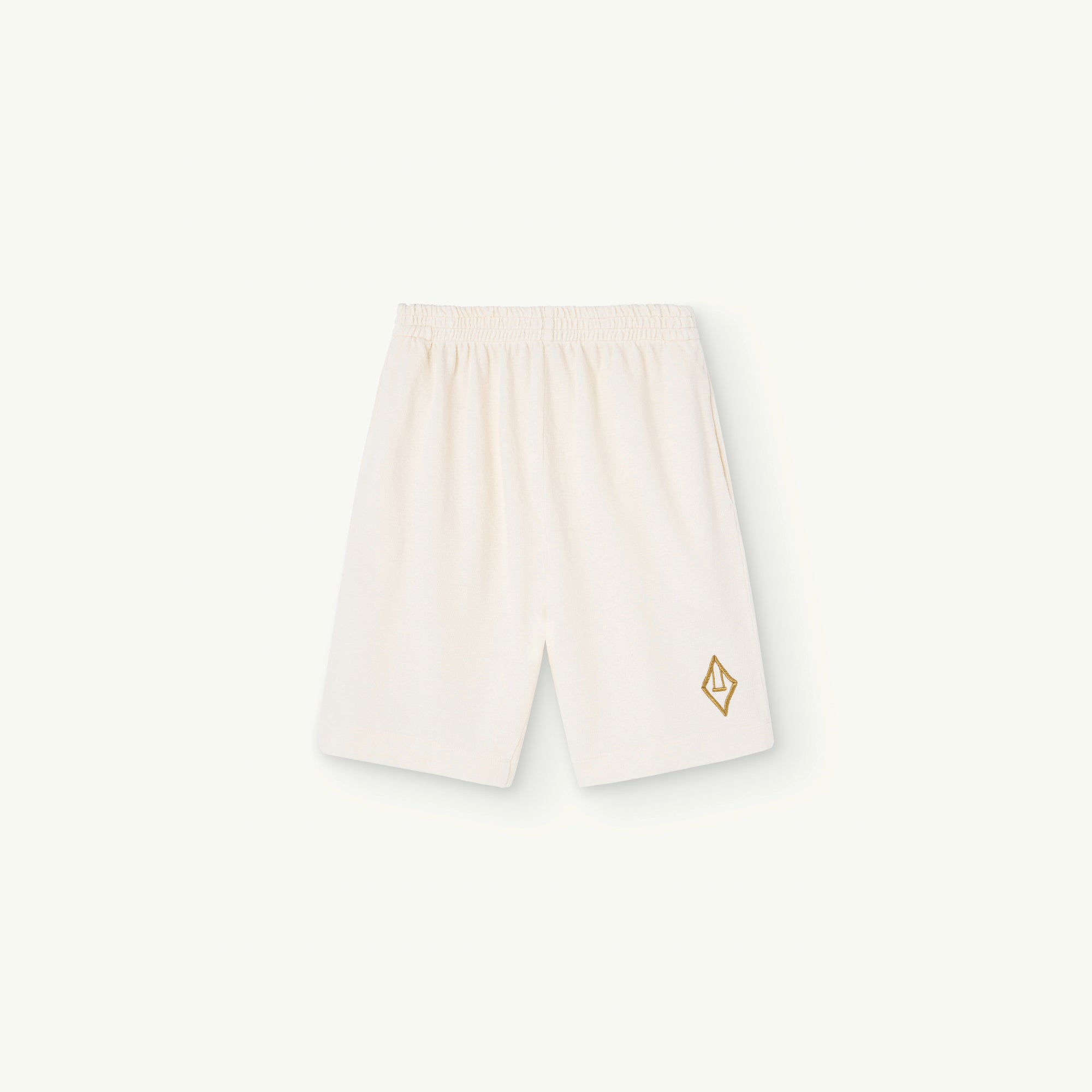 Boys & Girls White Cotton Shorts