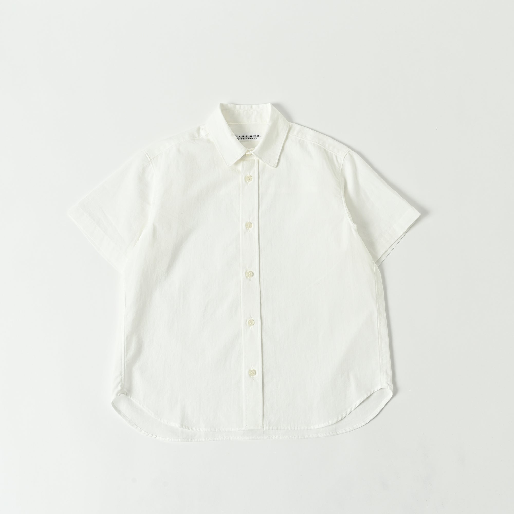Boys & Girls White Cotton Shirt