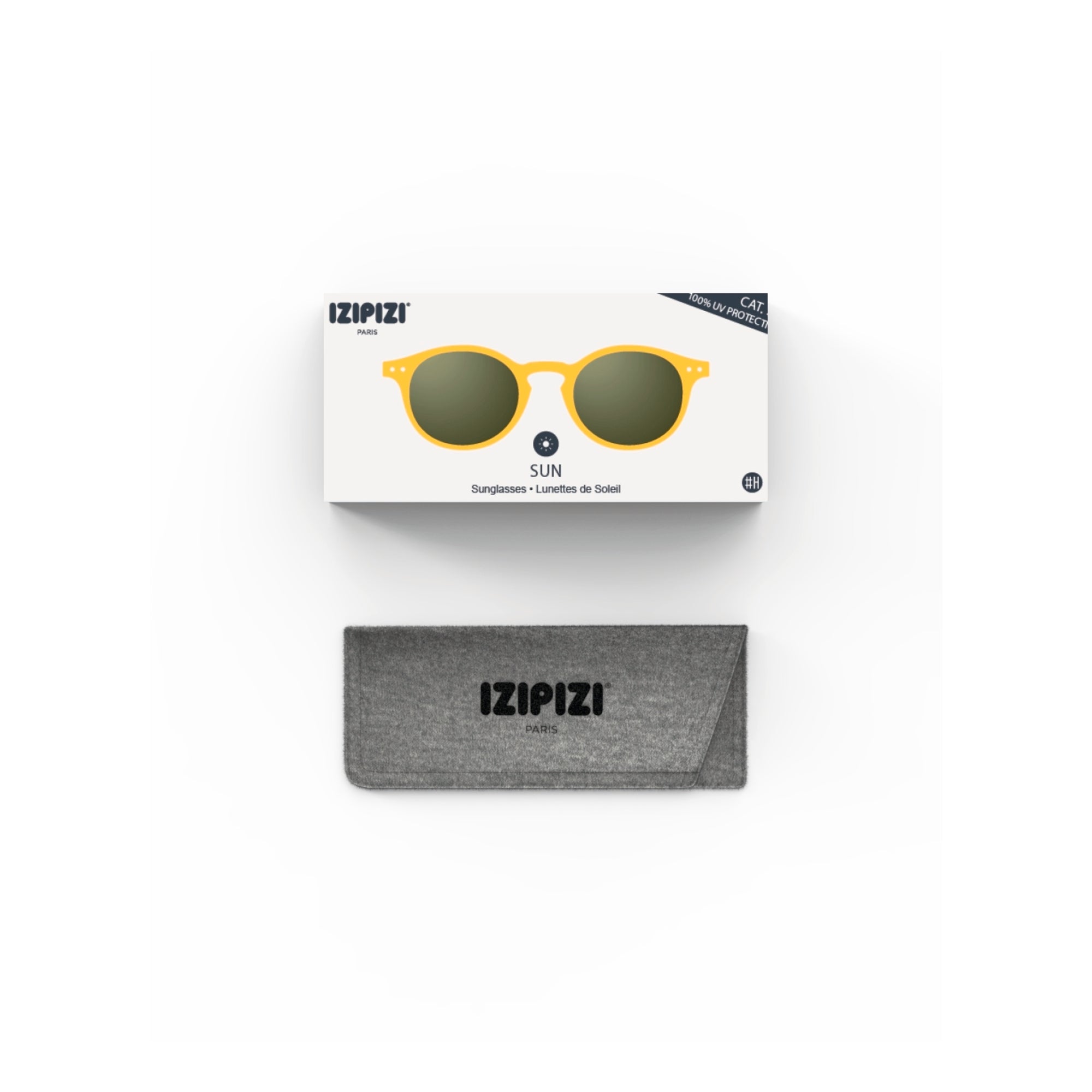 Adult Yellow "SUN #H" Sunglasses