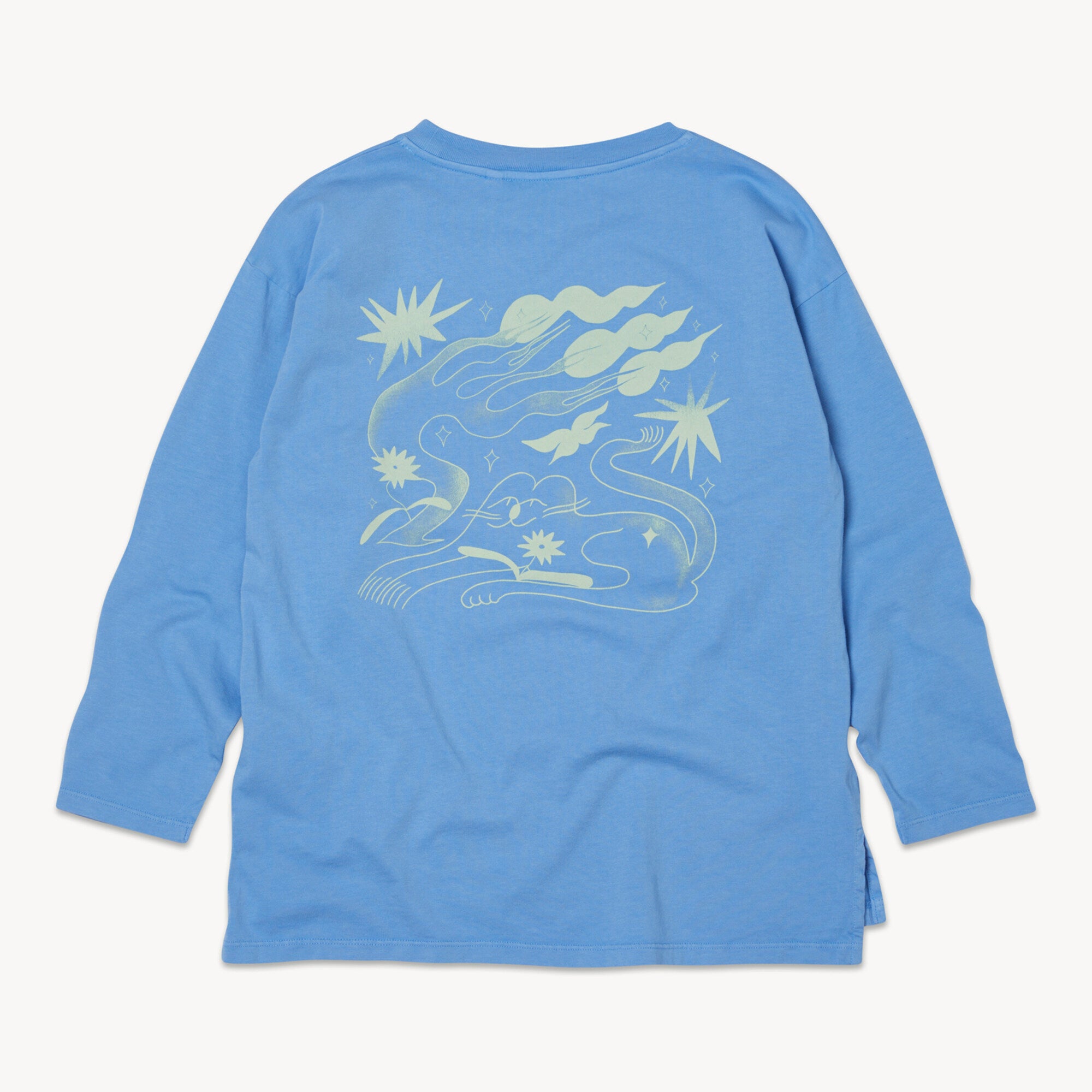 Boys & Girls Blue Cotton T-Shirt