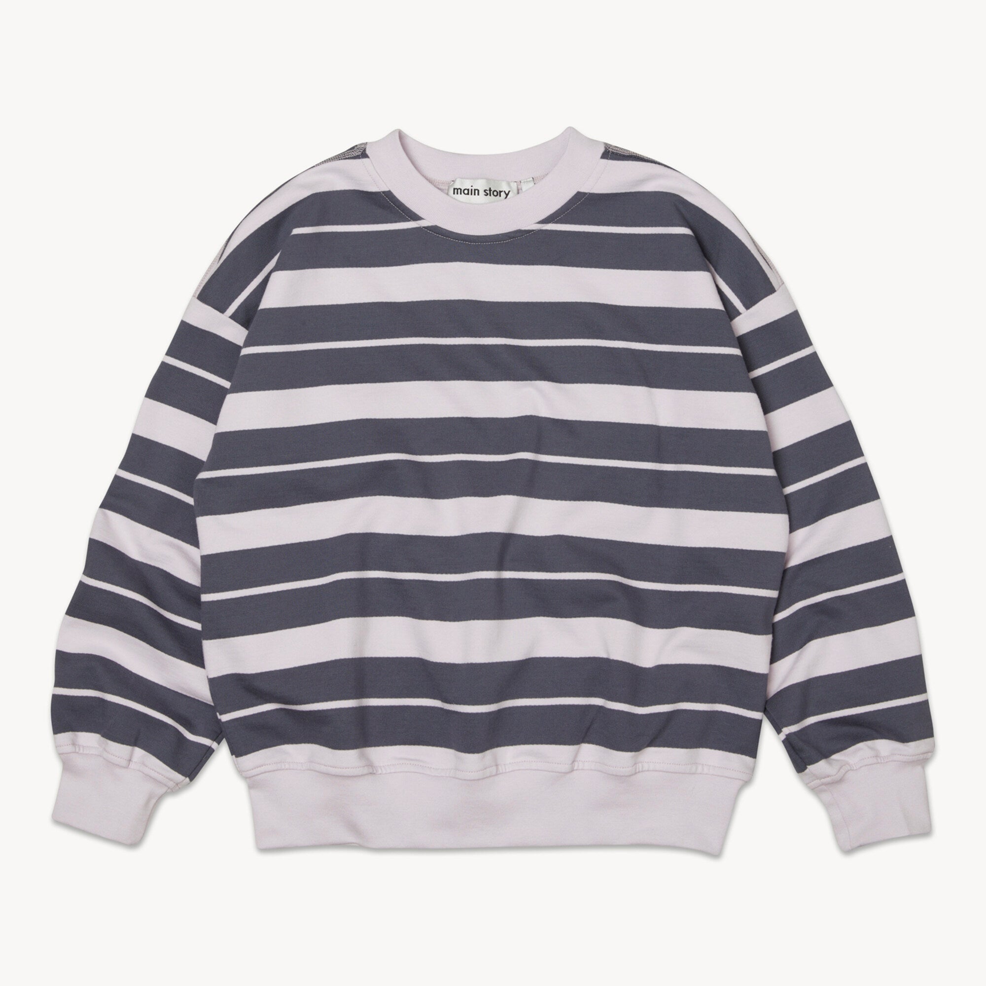 Boys & Girls Blue Stripes Cotton Sweatshirt