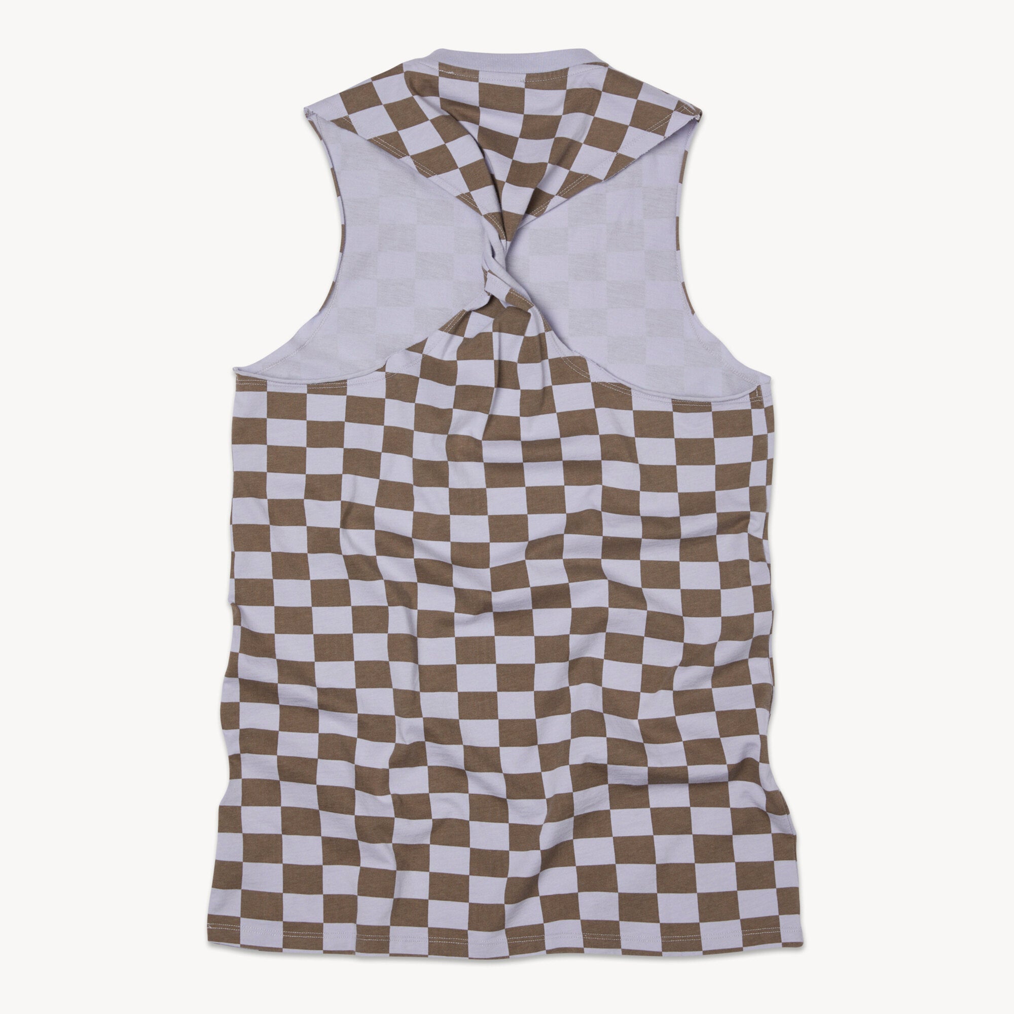 Girls Grey Check Cotton Dress