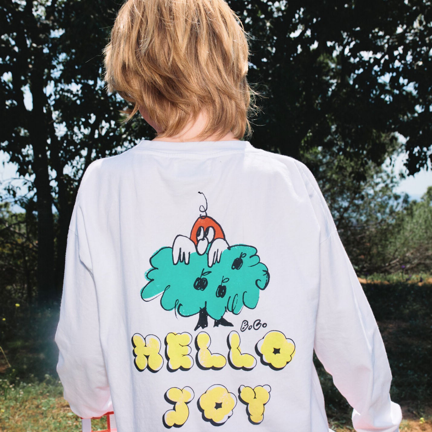Girls Offwhite Printed Logo Cotton T-Shirt