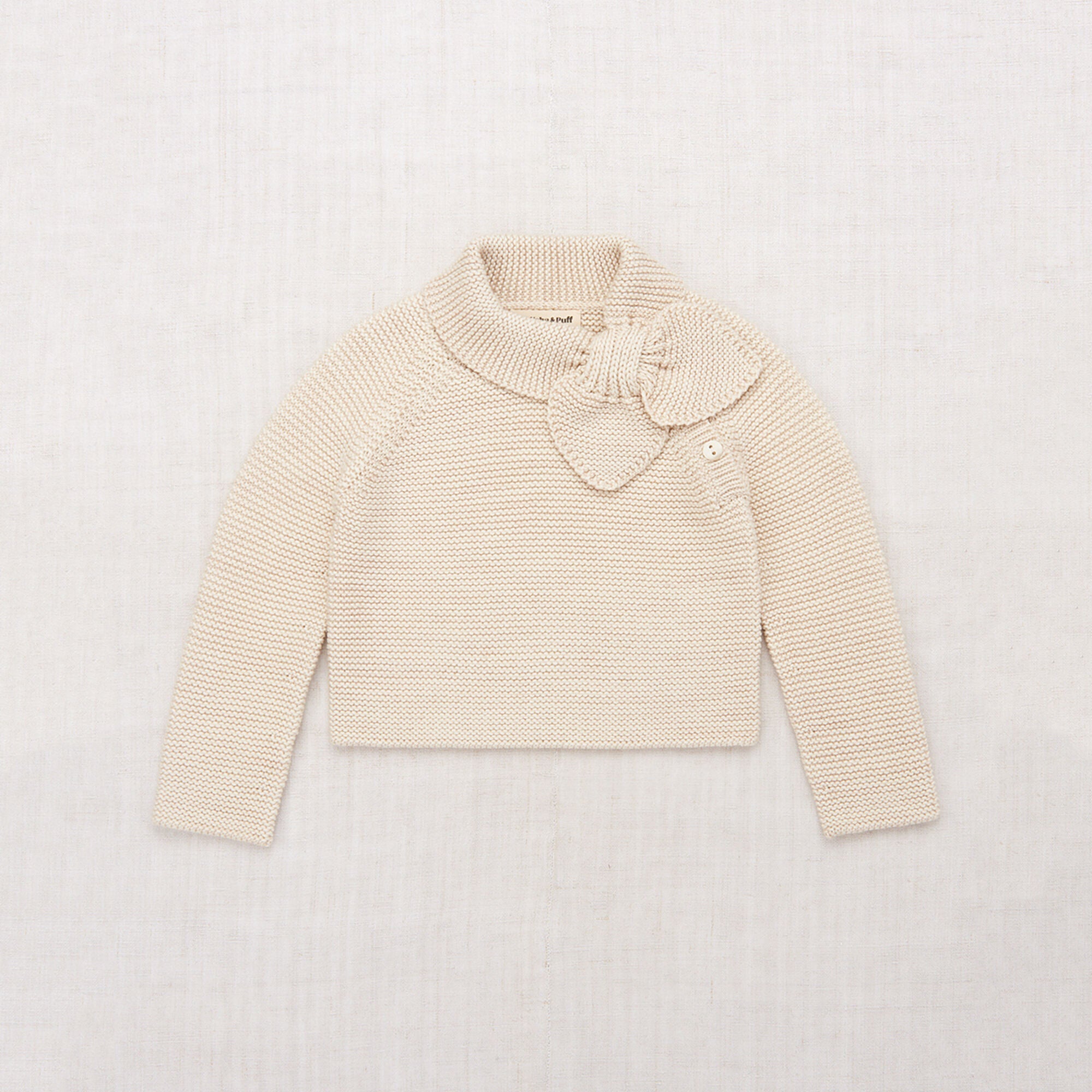 Girls White Wool Sweater