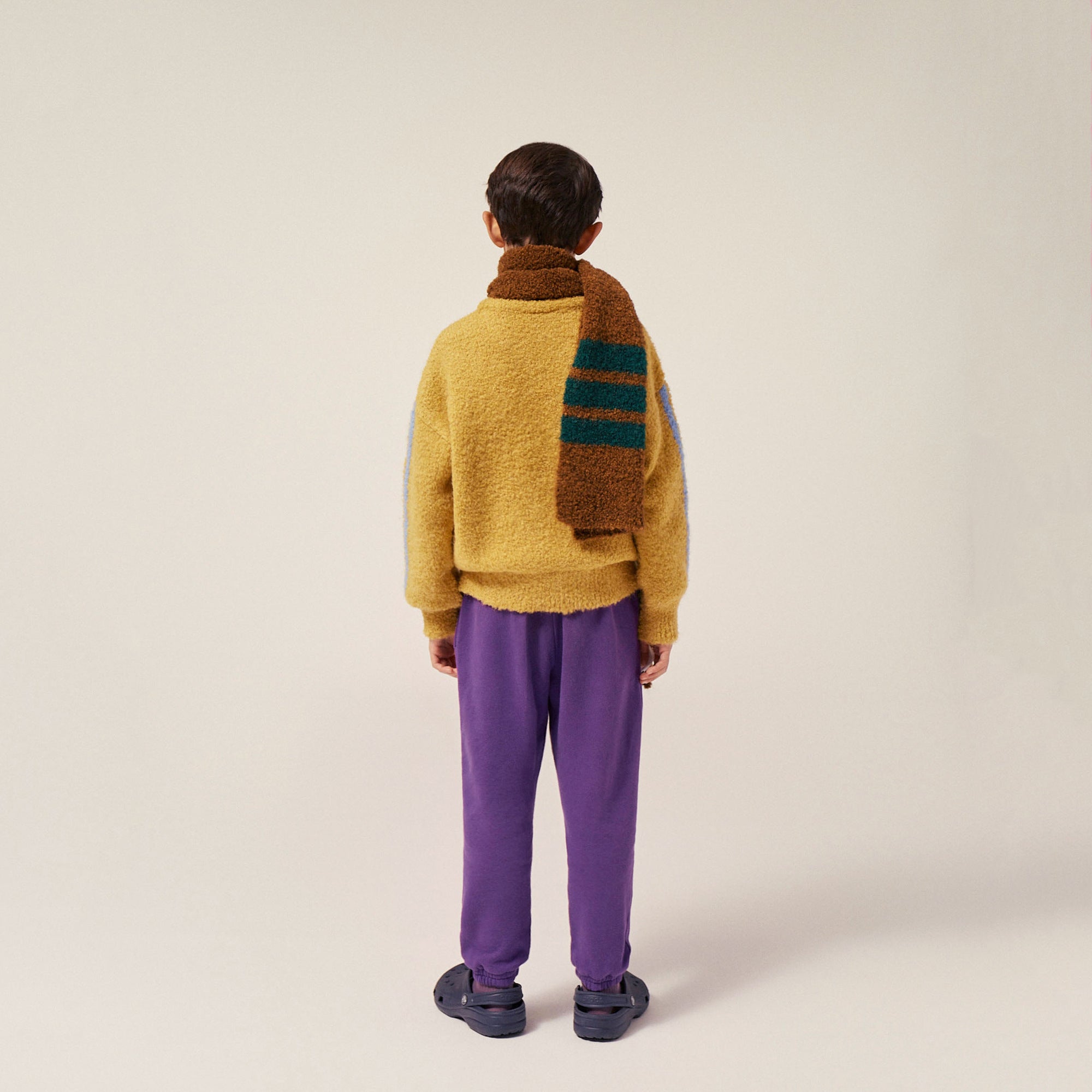 Boys & Girls Purple Cotton Trousers
