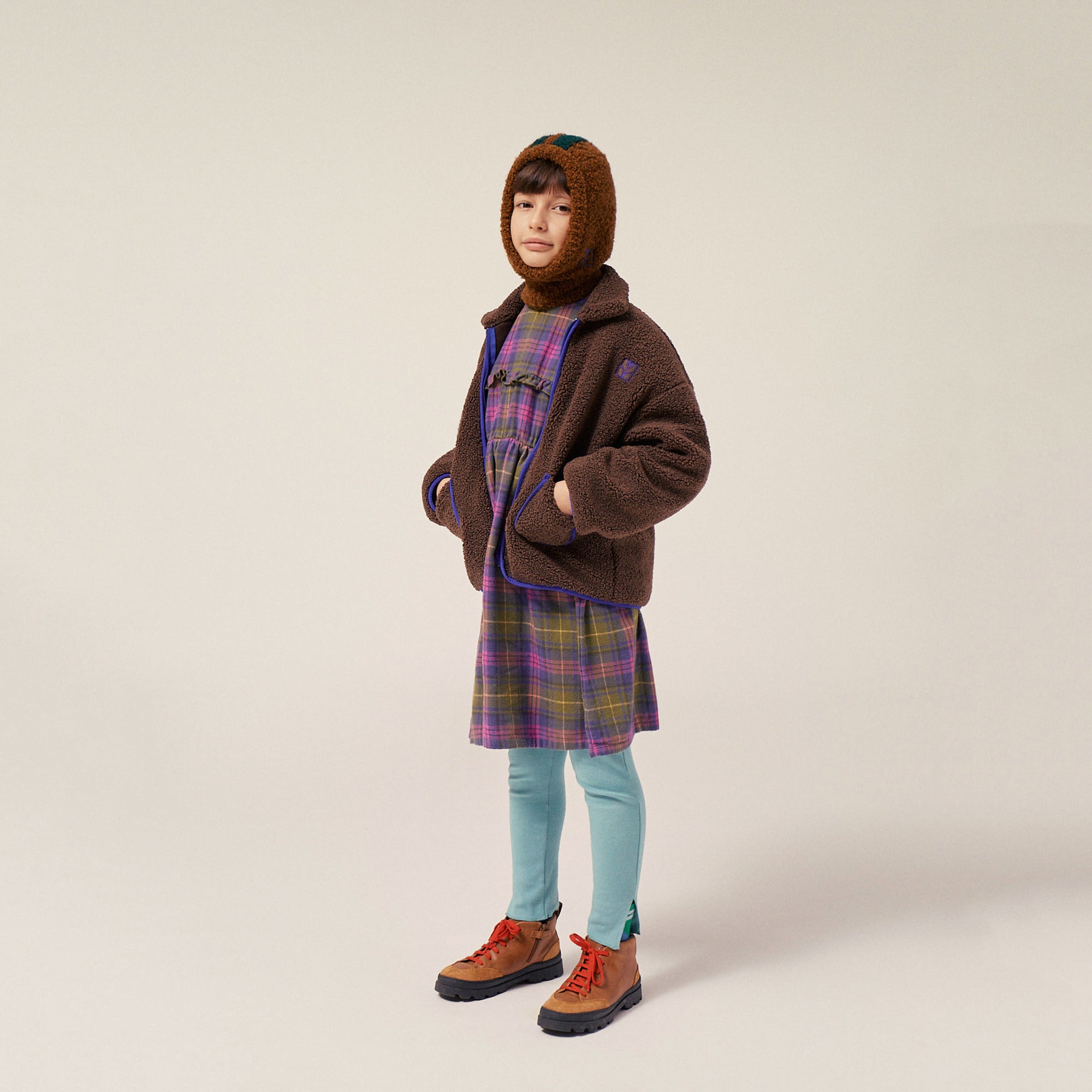 Boys & Girls Brown Sherpa Jacket