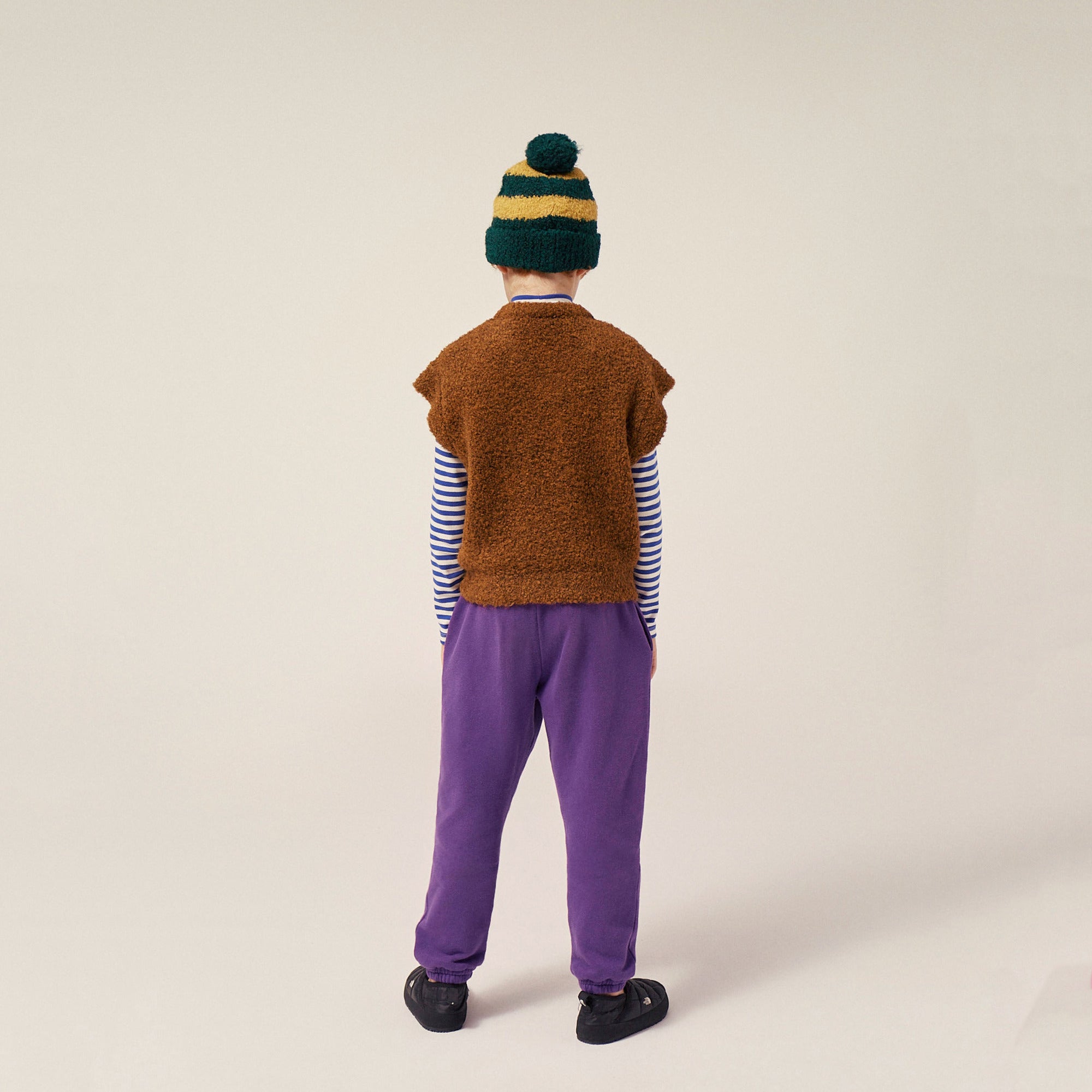 Boys & Girls Purple Cotton Trousers