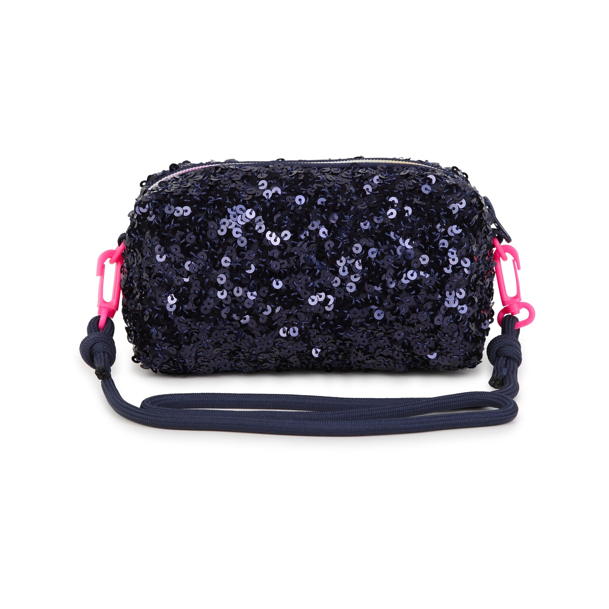 Girls Dark Blue Sequins Shoulder Bag(17 x 8 x 8 cm)